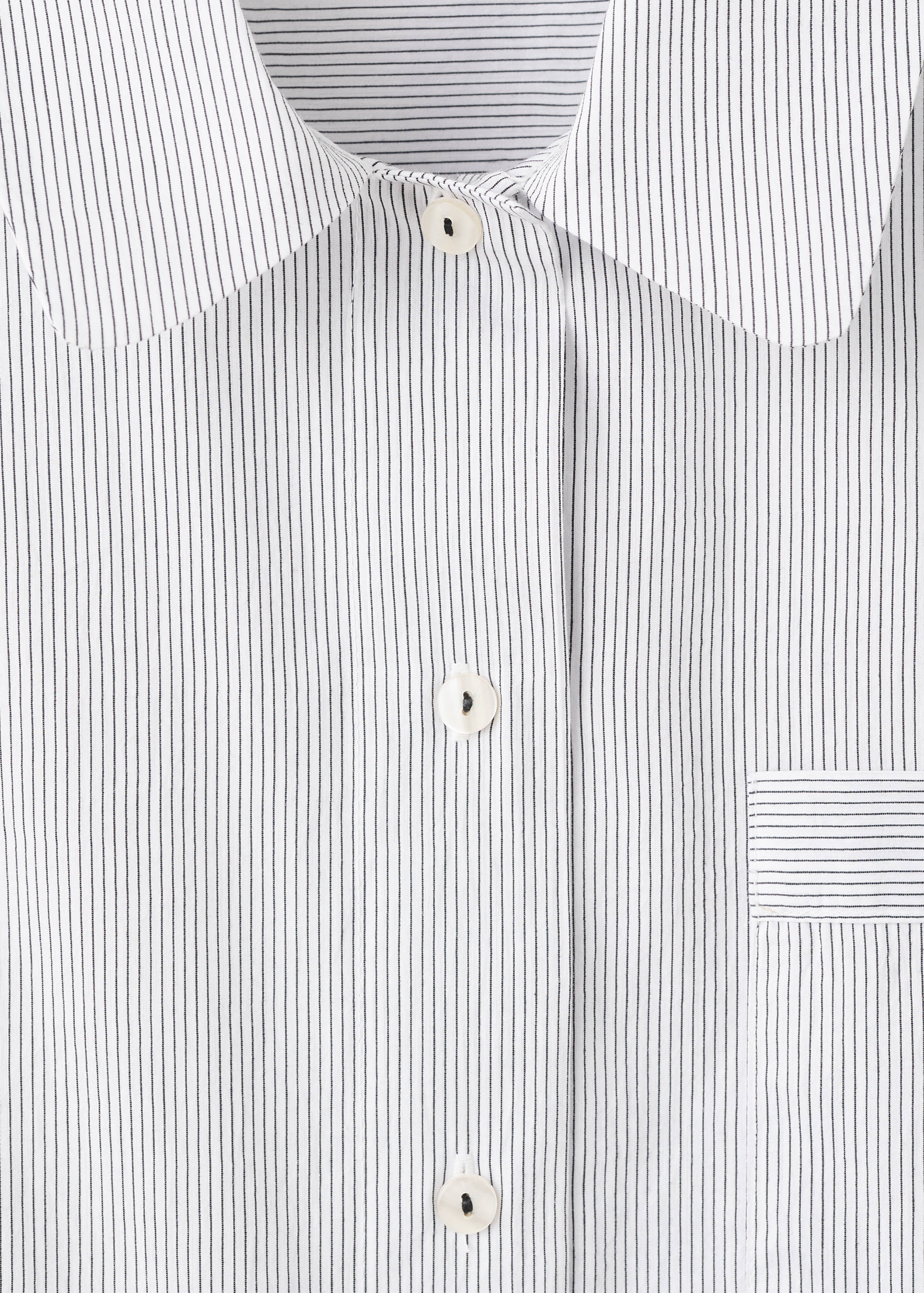 Cotton striped pyjama top - Details of the article 8