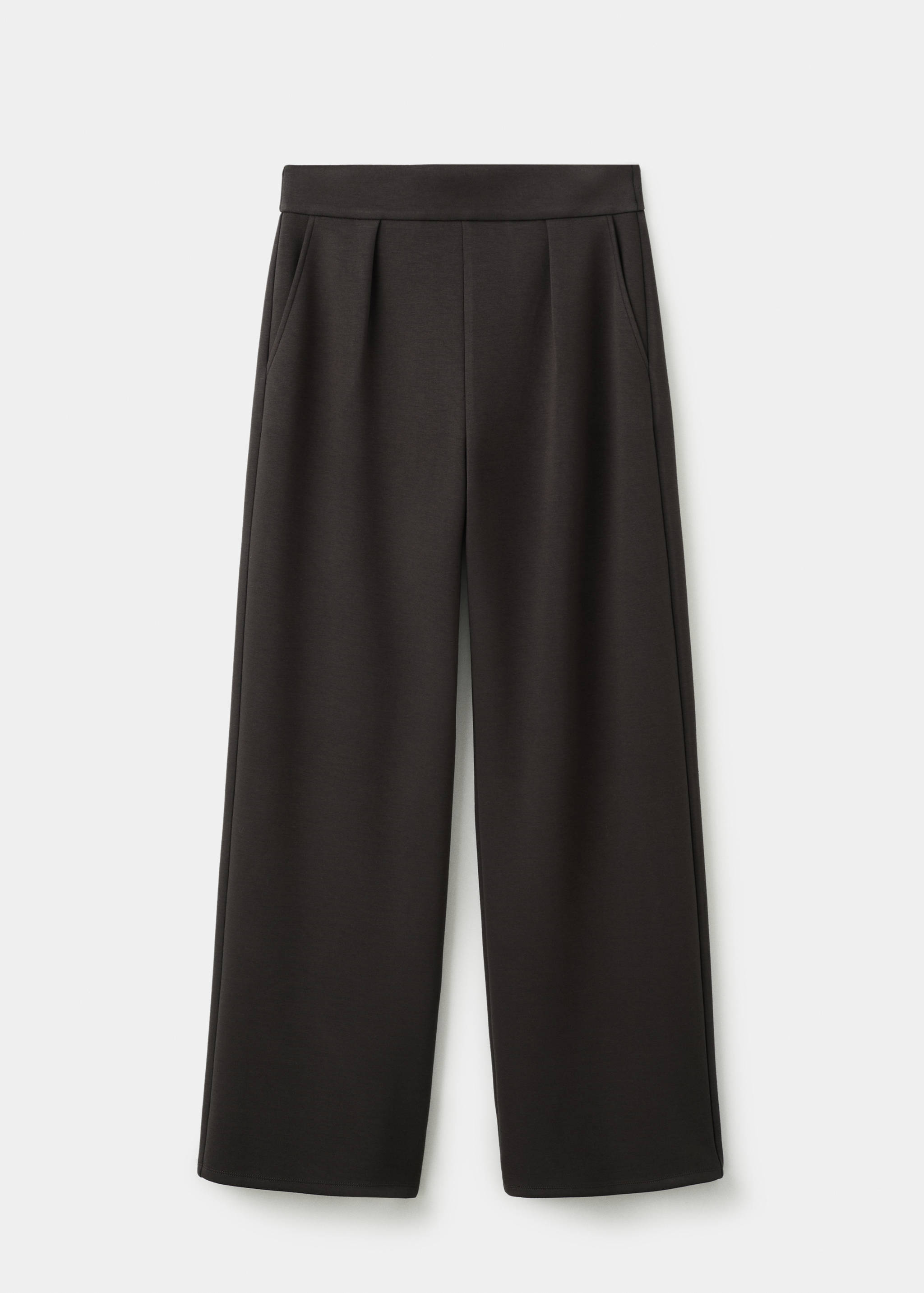 Straight-fit trousers with elastic waist - Article without model