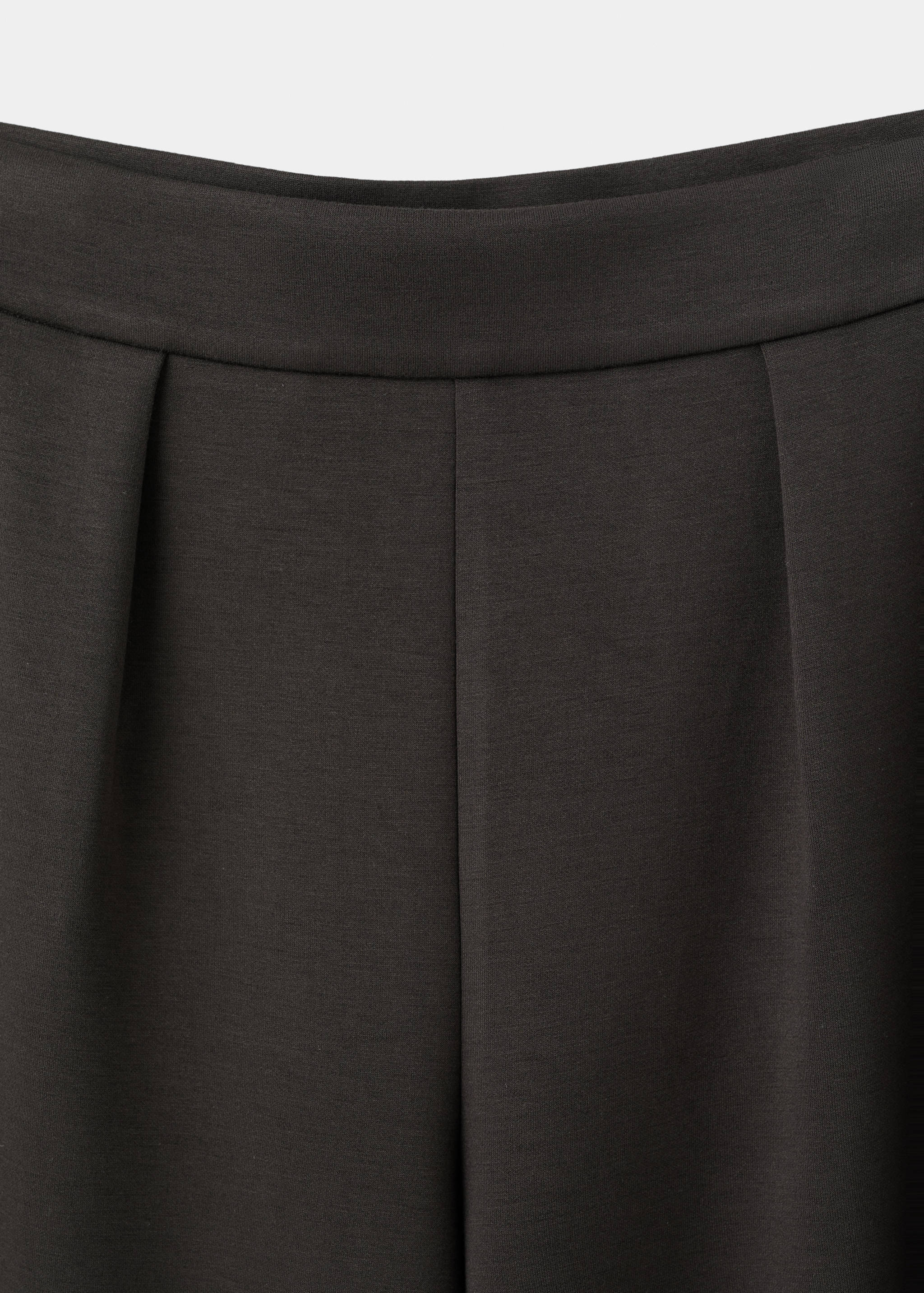 Straight-fit trousers with elastic waist - Details of the article 0