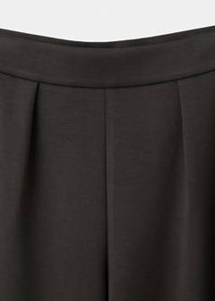 Straight-fit trousers with elastic waist — Chocolate 7
