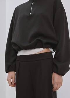 Straight-fit trousers with elastic waist — Chocolate 11