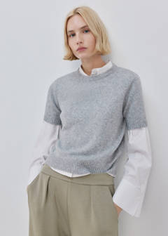 Straight-fit trousers with elastic waist — Khaki 5