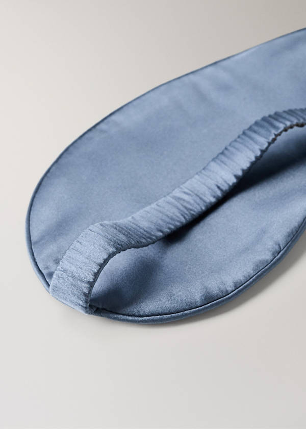 Silk eye mask — Blue