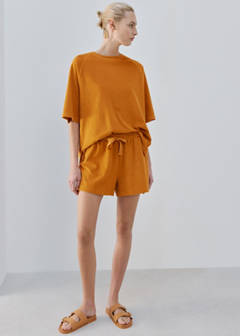 Terry cotton sweater — Orange 2