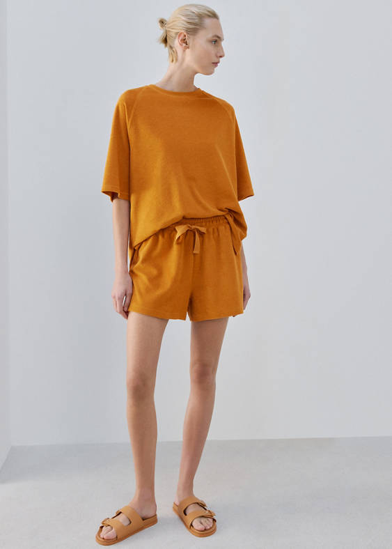 Sweter z bawełny frotte