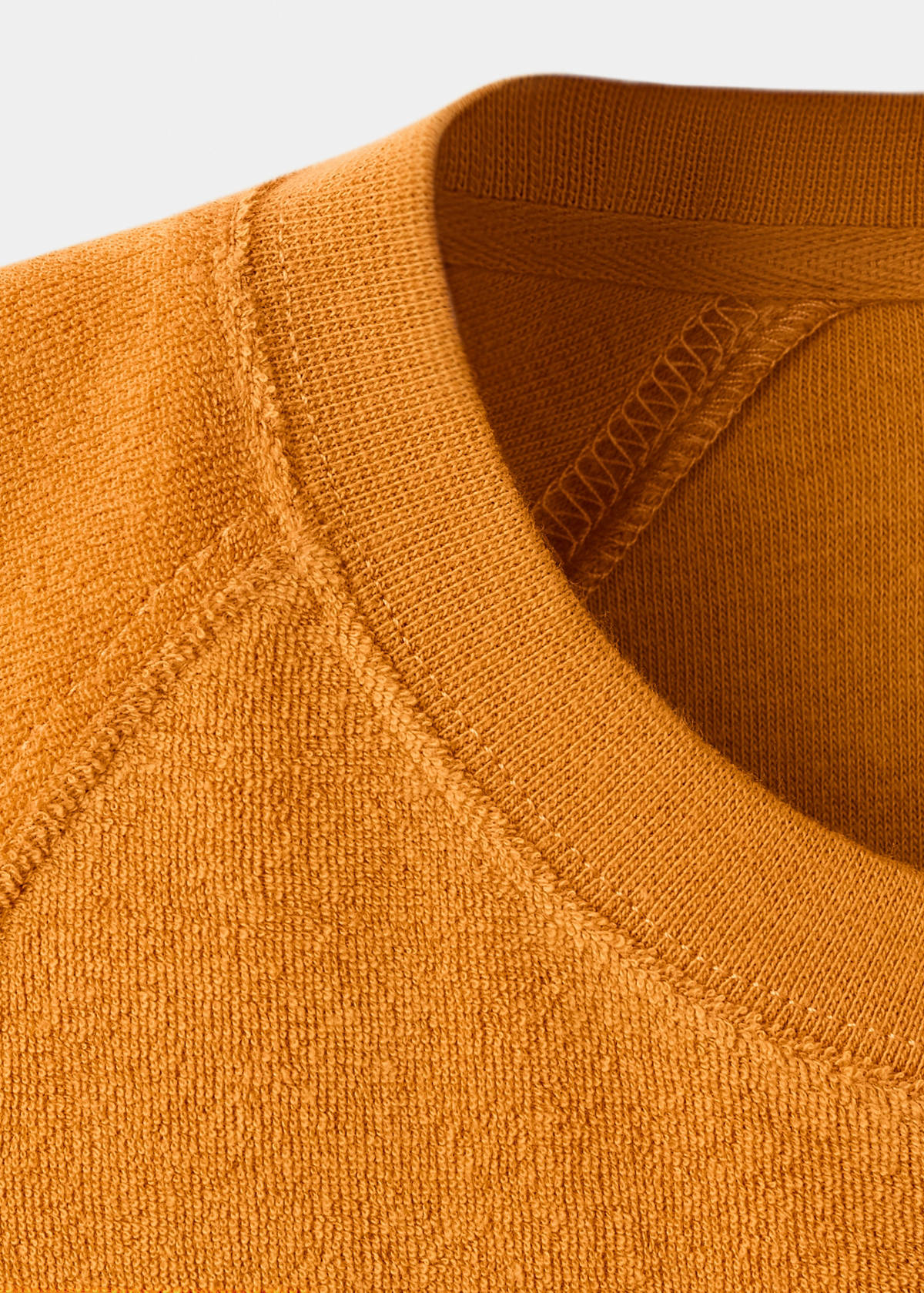 Terry cotton sweater — Orange