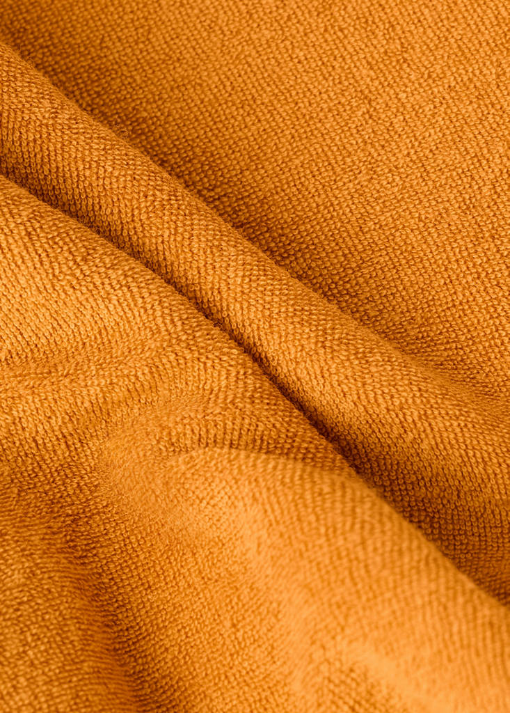 Terry cotton sweater — Orange