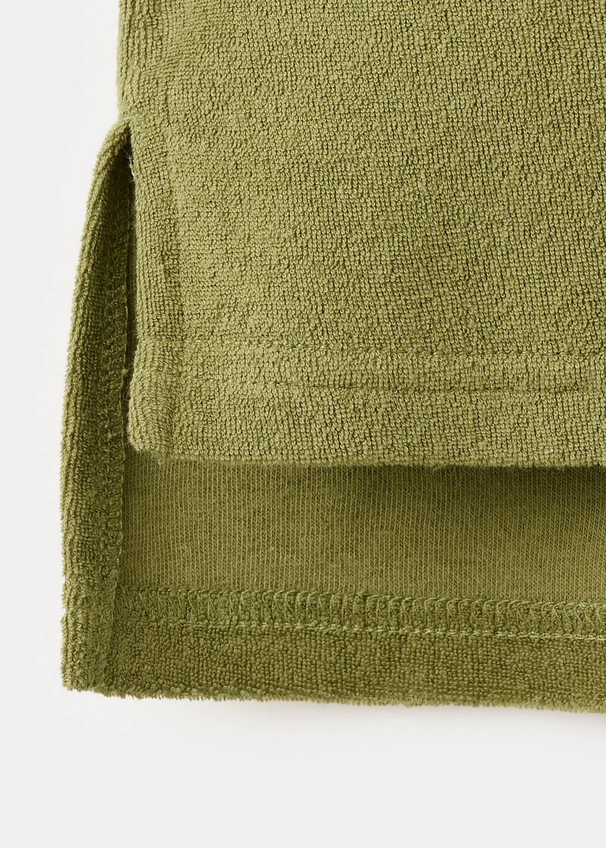 Terry cotton sweater — Khaki