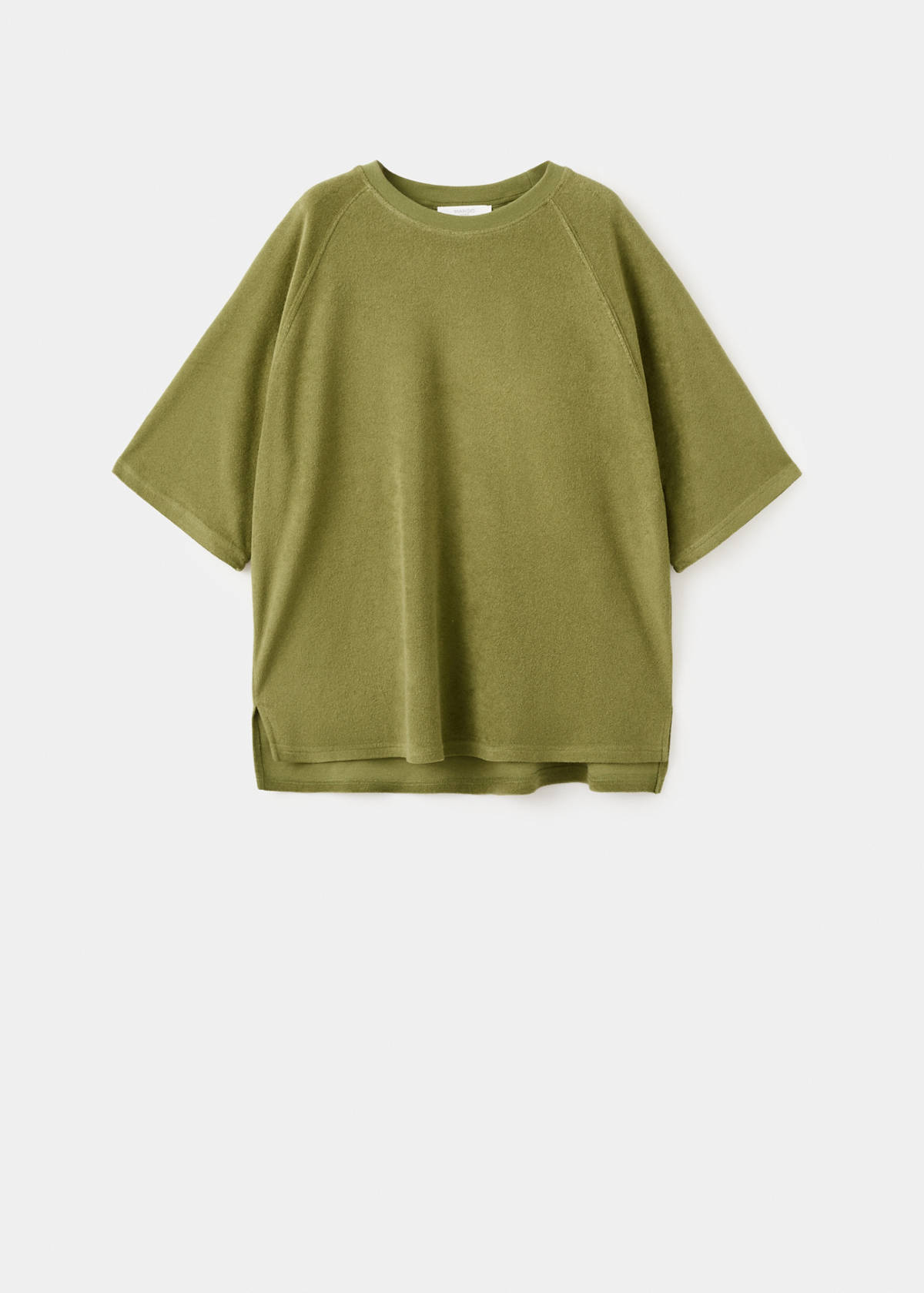 Terry cotton sweater — Khaki