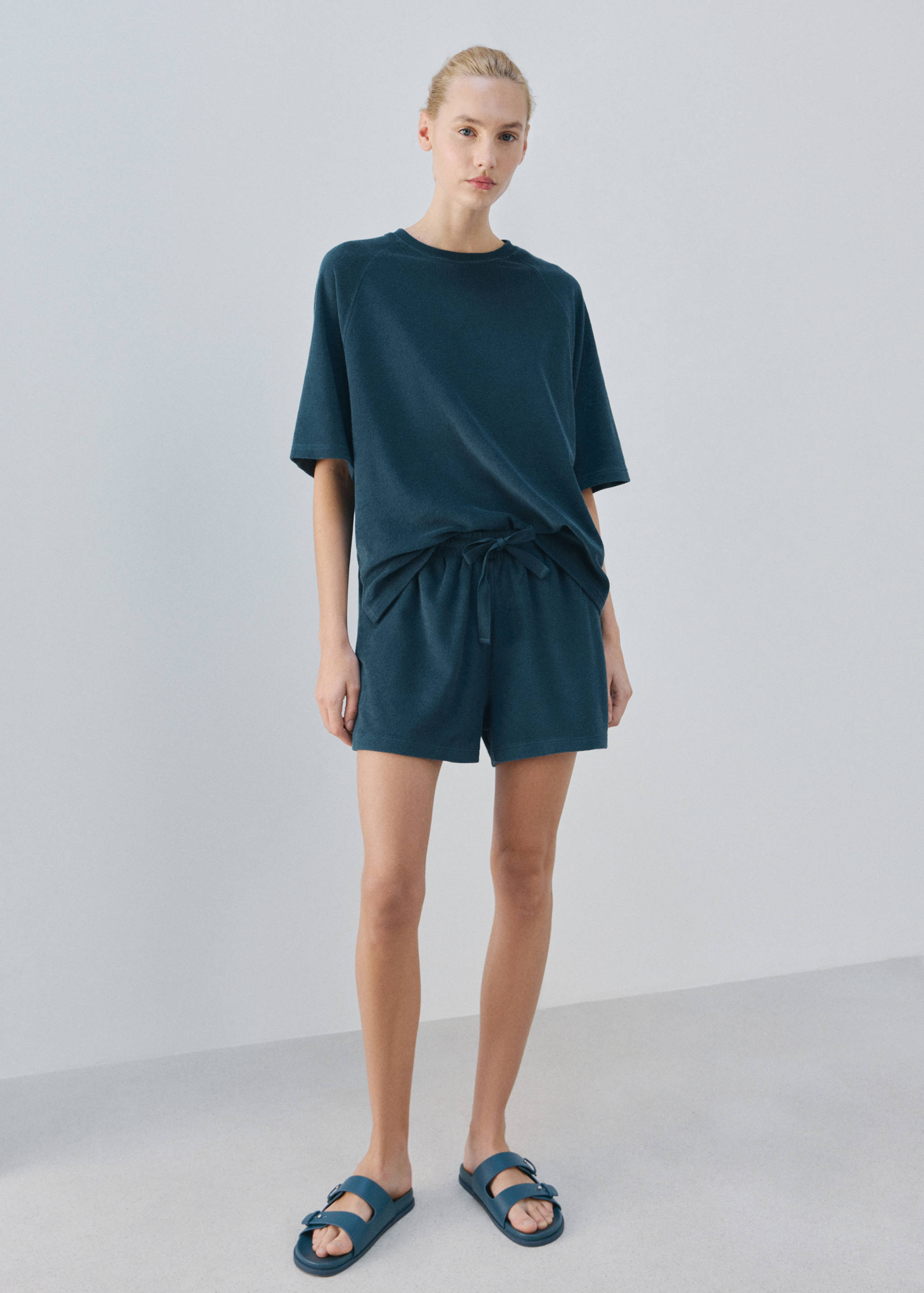 Terry cotton sweater - General plane