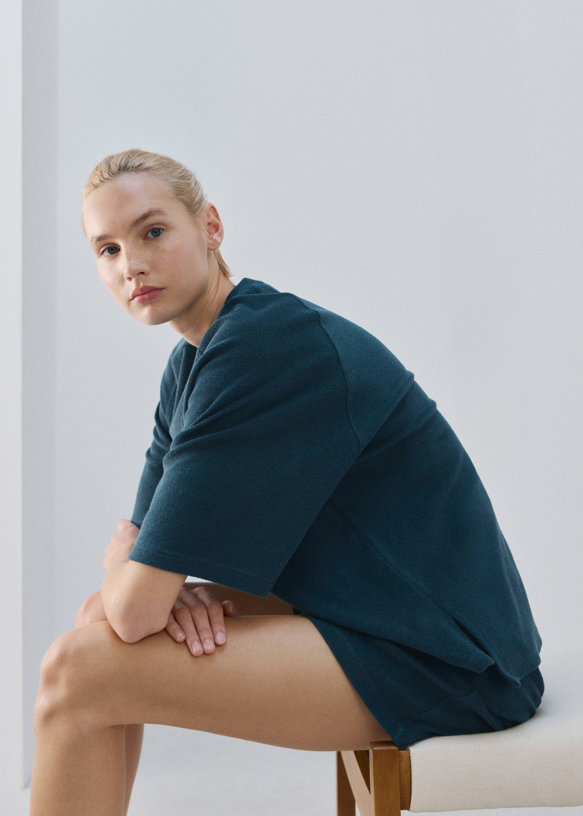 Terry cotton sweater - Details of the article 2