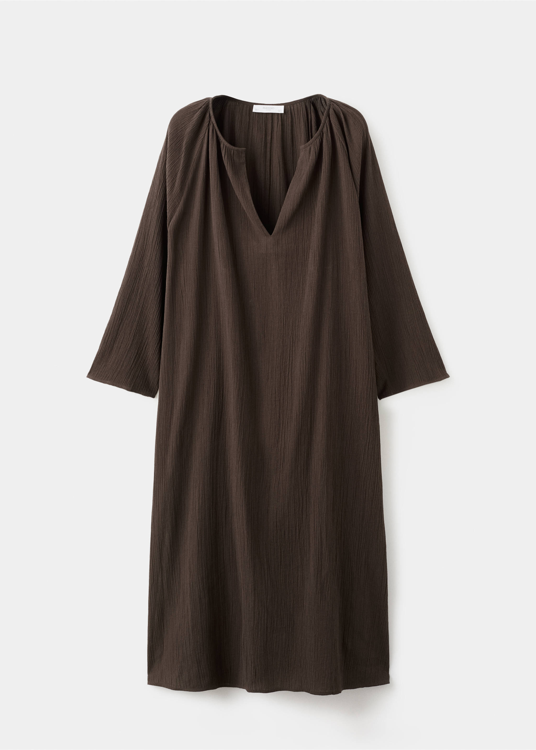 Nachthemd van mousseline - Artikel zonder model, Chocoladebruin. Ref: 27073329-00.