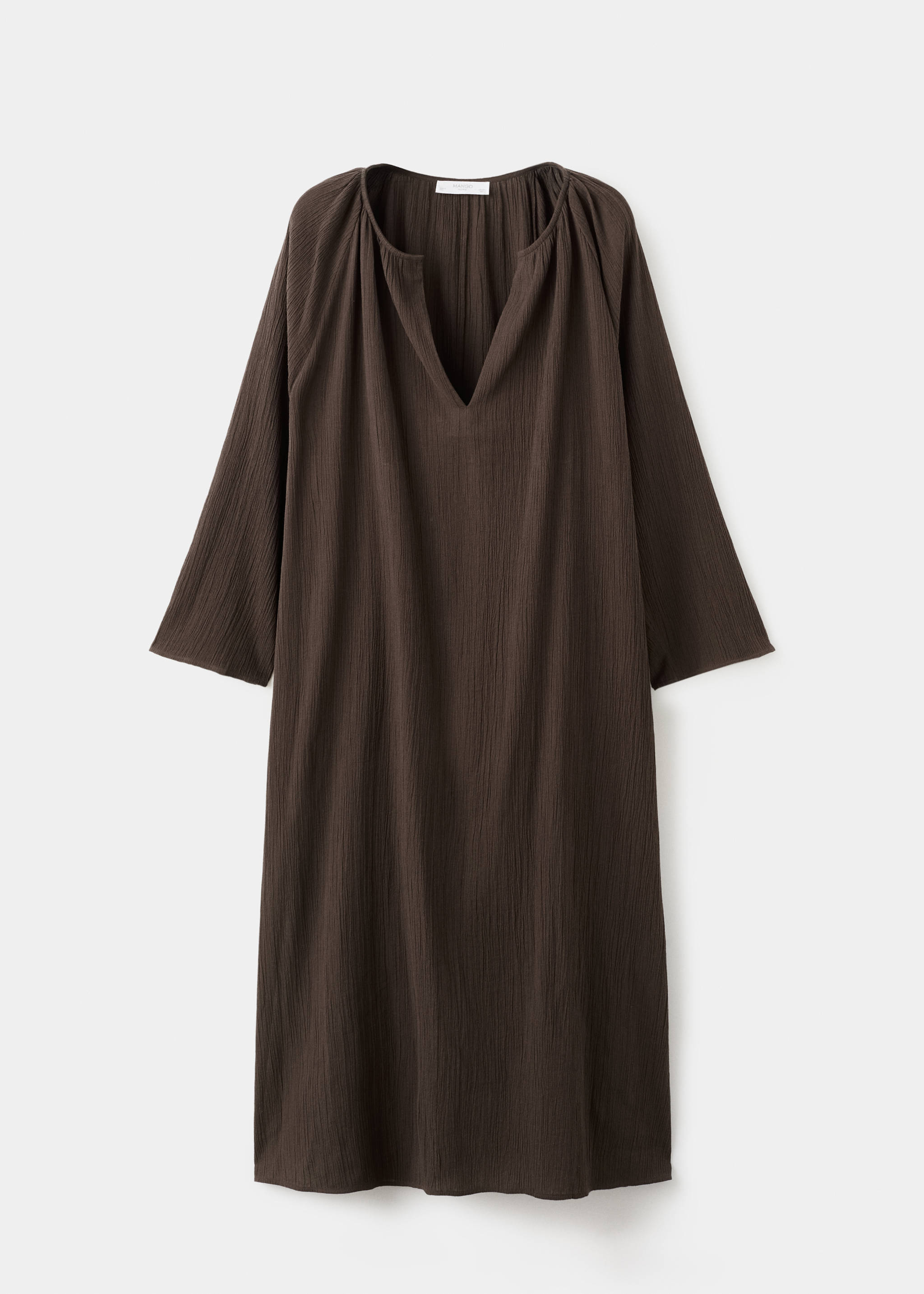 Нічна сорочка з жатої газової тканини - Товар без моделі