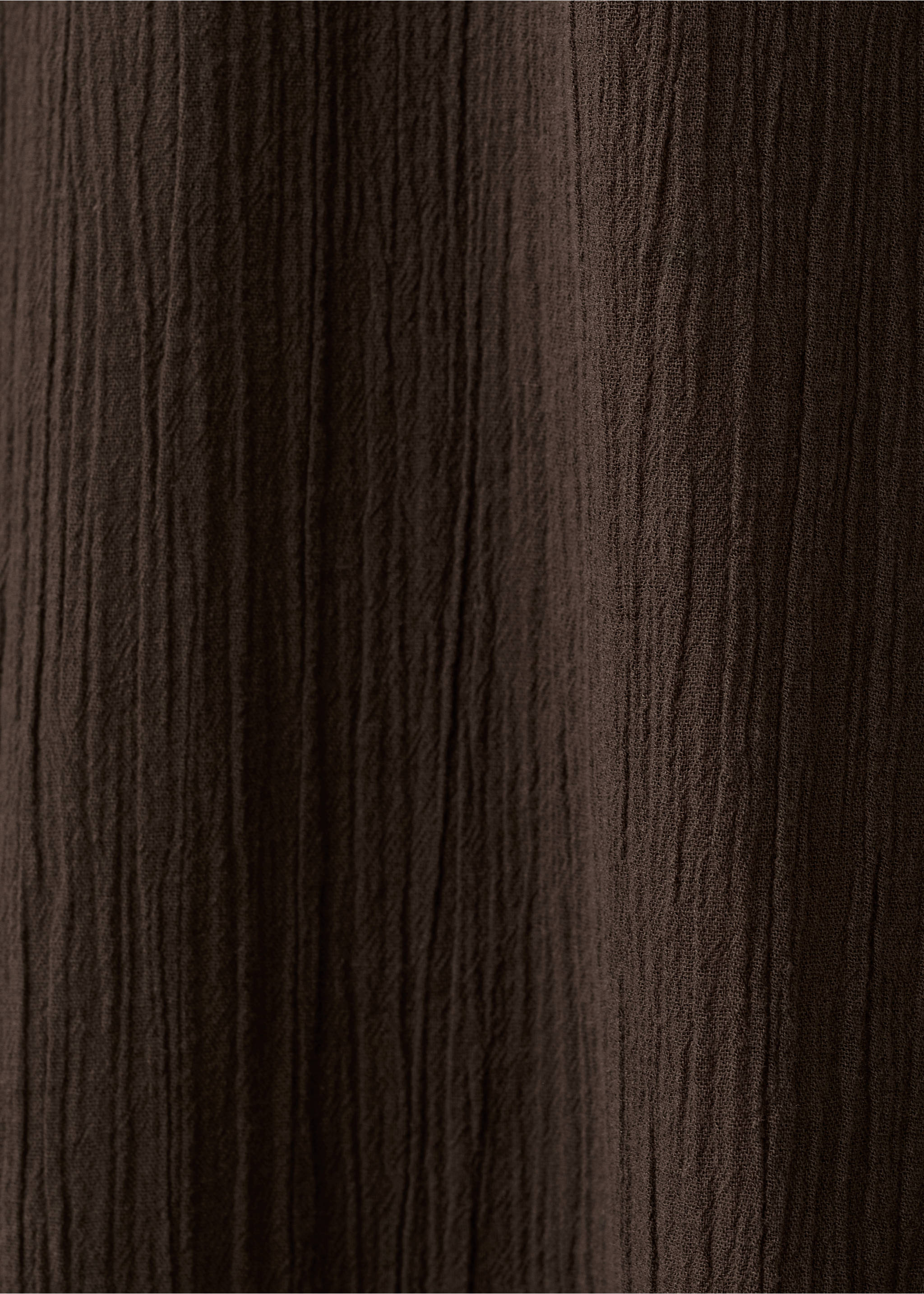 Nachthemd van mousseline - Detail van het artikel 0, Chocoladebruin. Ref: 27073329-00.