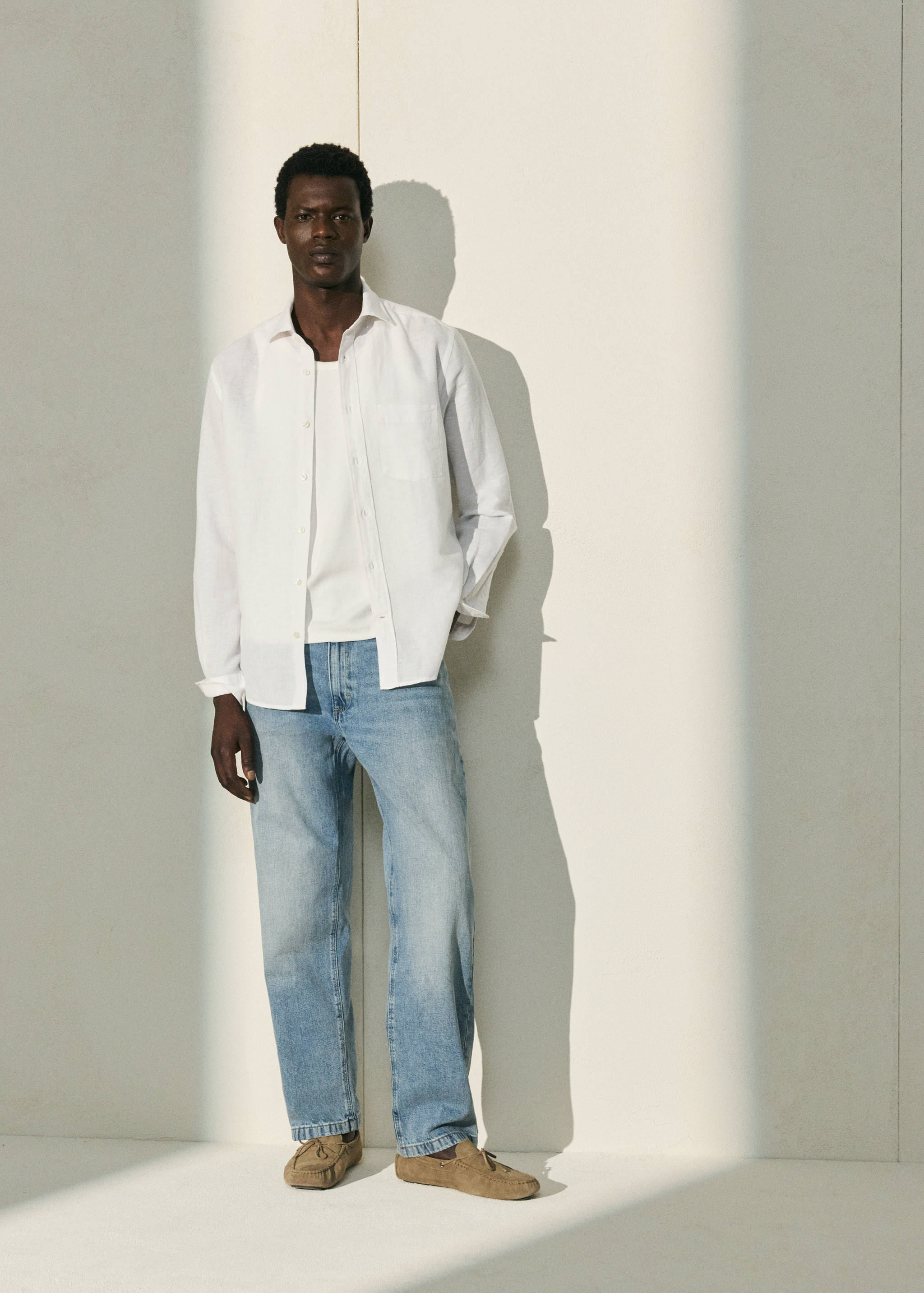 Camisa lino bolsillo - Detalle del artículo 5