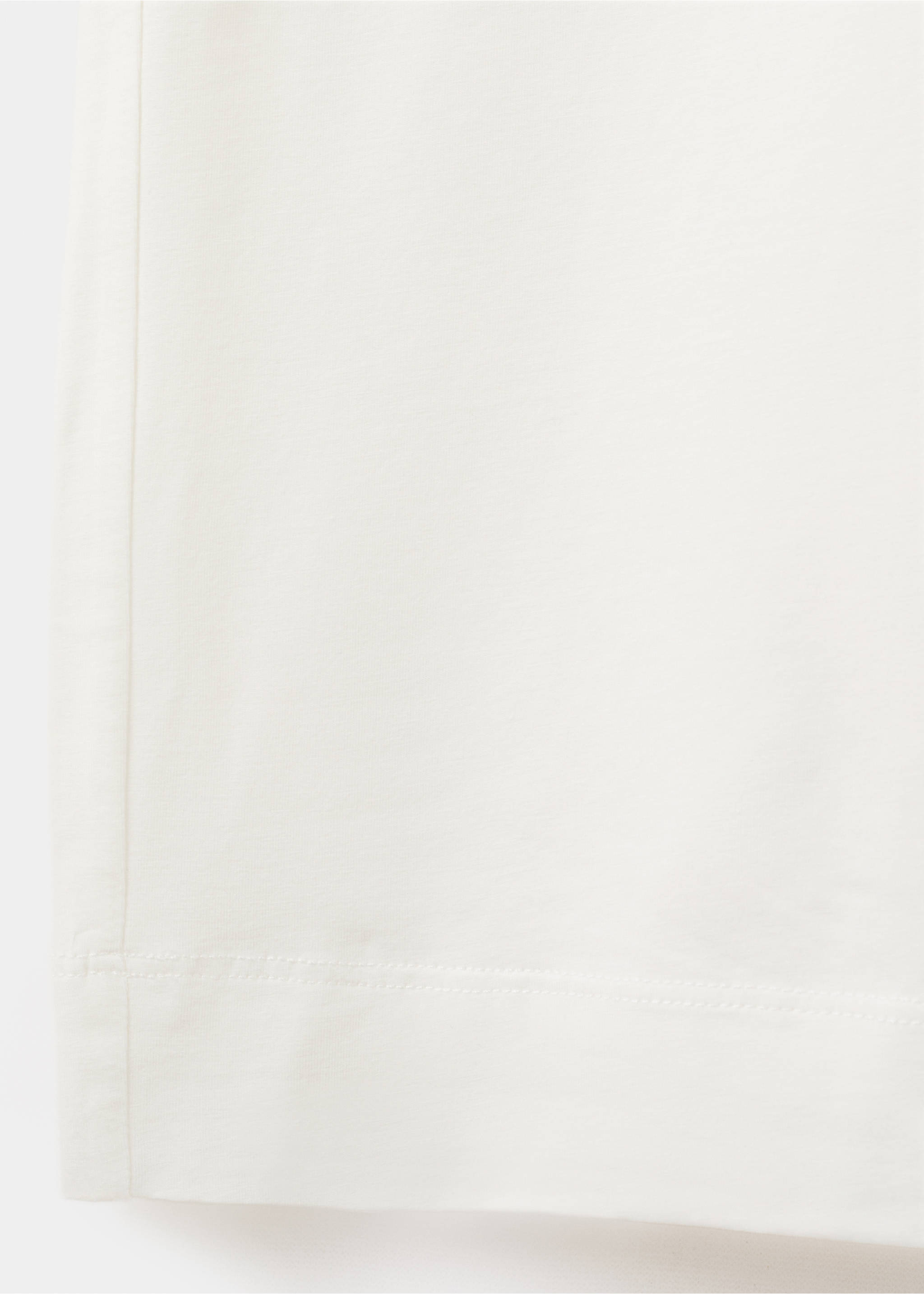 Light cotton trousers - Details of the article 0, Ivory White. Ref: 27073336-00.