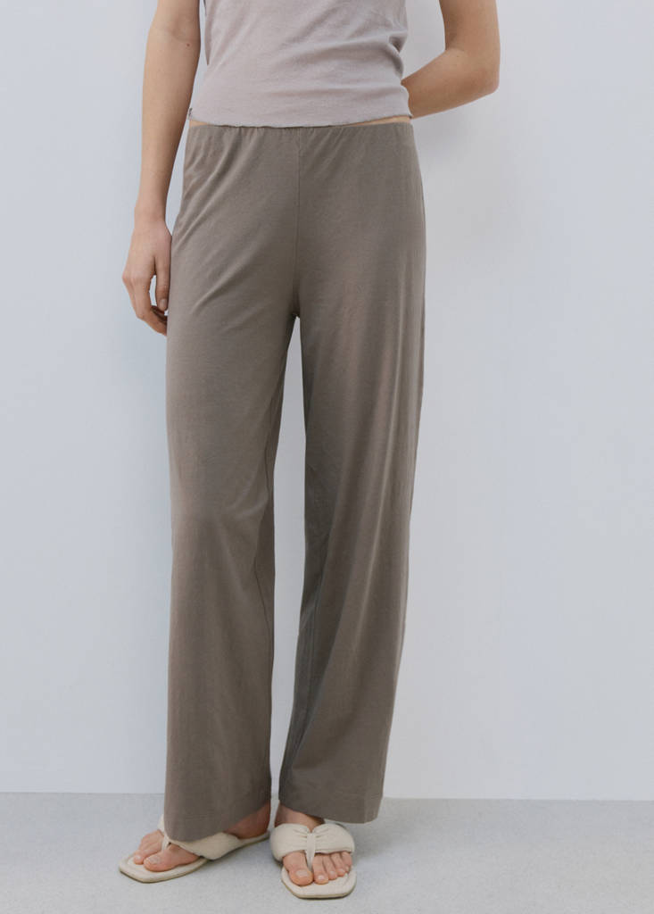 Light cotton trousers — Medium Brown