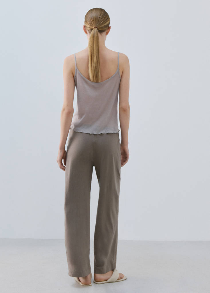 Light cotton trousers — Medium Brown