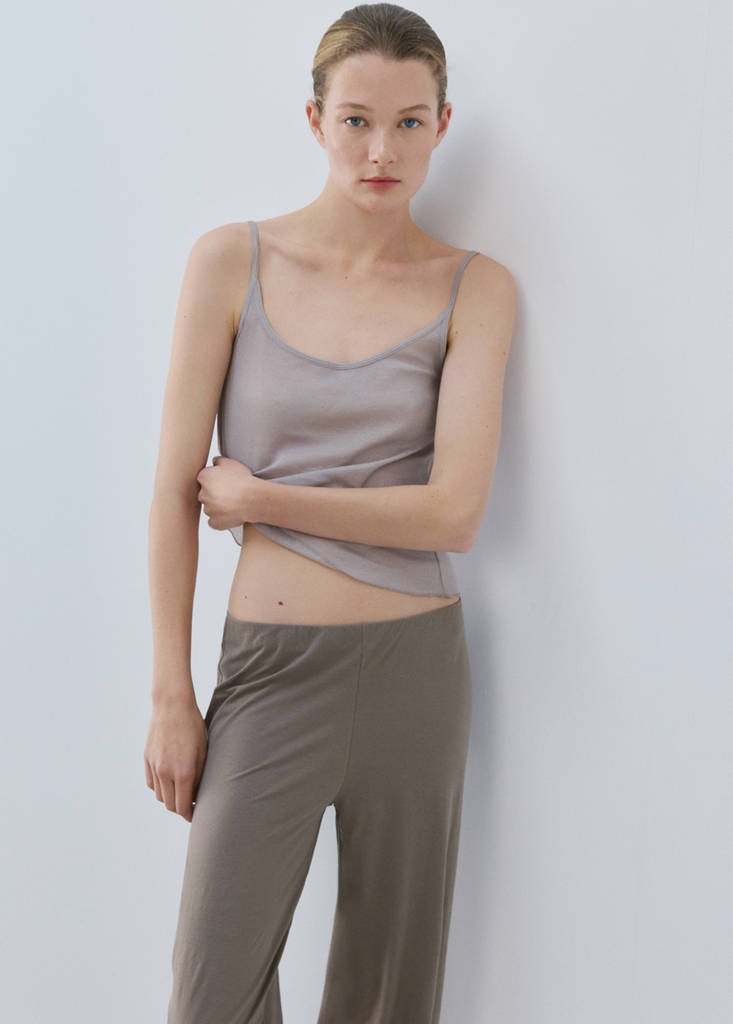 Light cotton trousers — Medium Brown