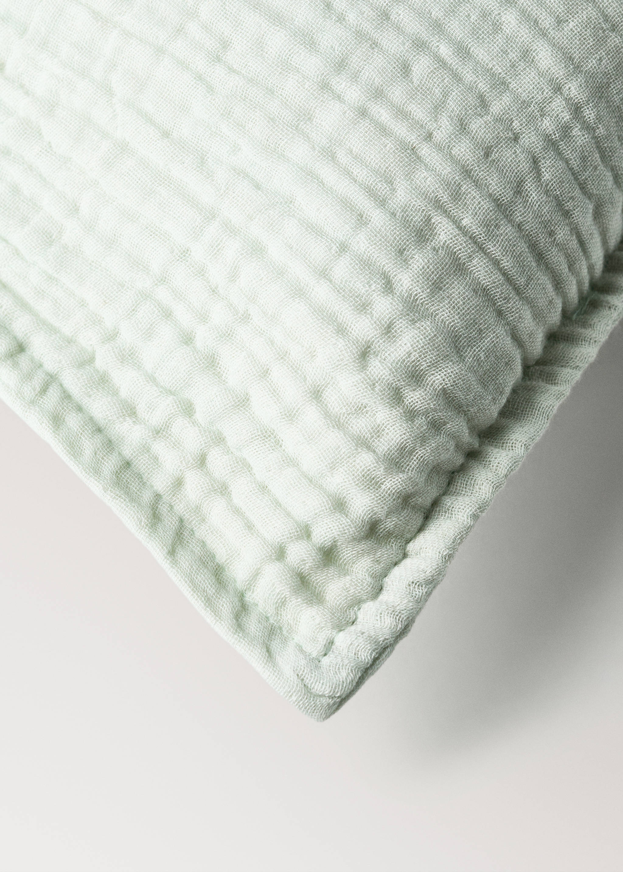 Housse de coussin enfant en gaze de coton teint en pièce, 30 x 40 cm - Détail de l'article 1