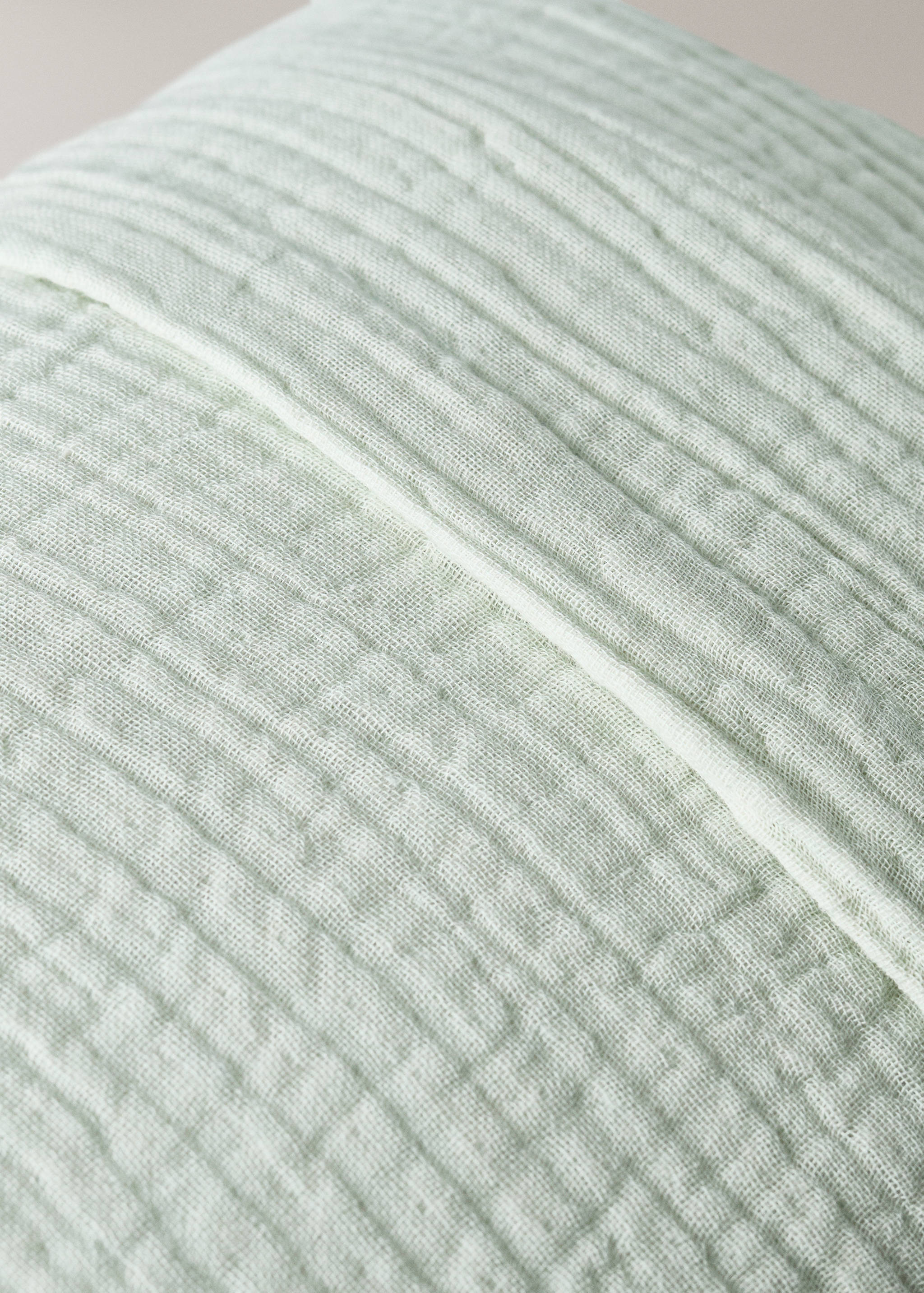 Housse de coussin enfant en gaze de coton teint en pièce, 30 x 40 cm - Détail de l'article 2