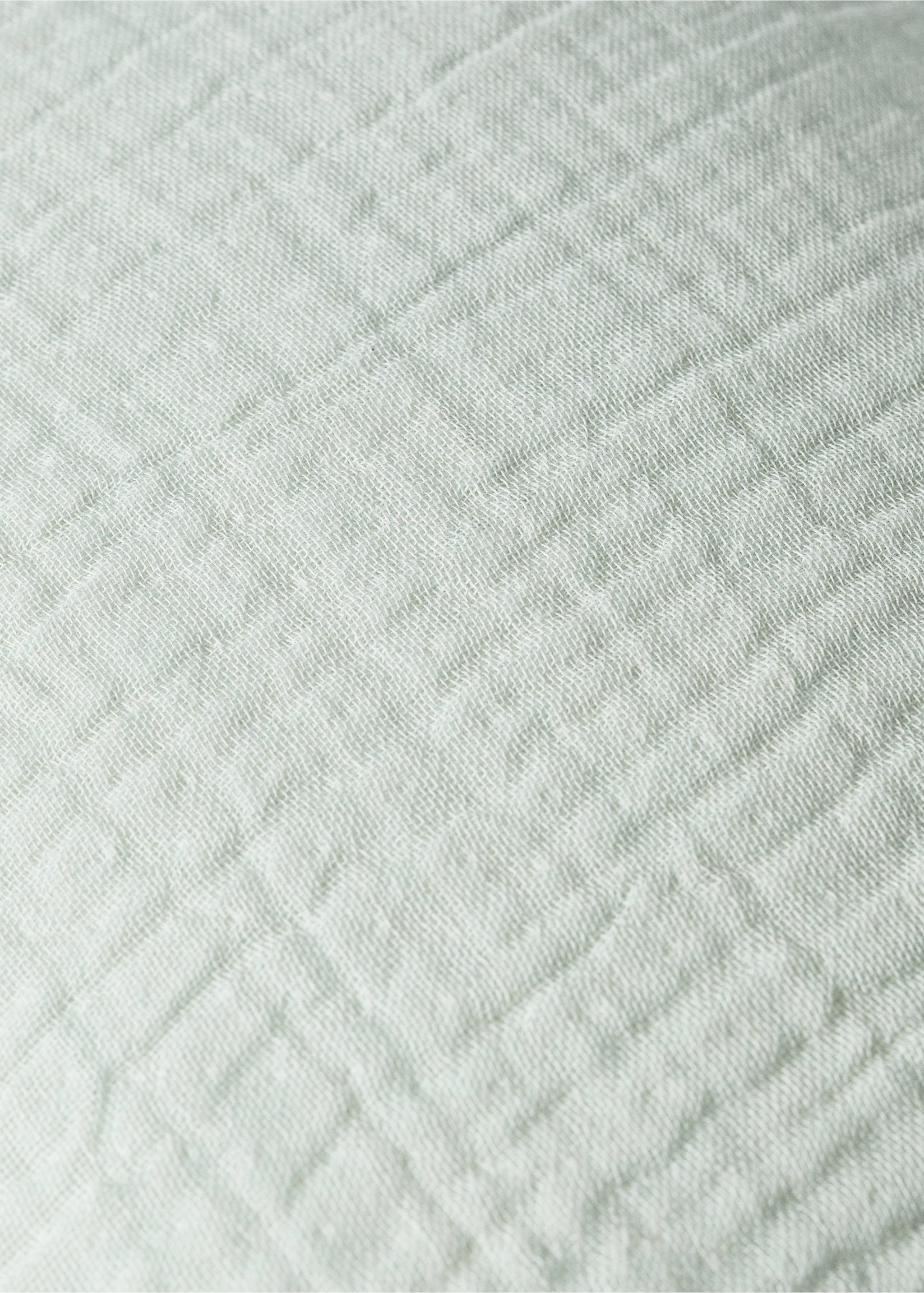 Housse de coussin enfant en gaze de coton teint en pièce, 30 x 40 cm - Détail de l'article 3, Vert d´eau. Ref: 27073338-00.