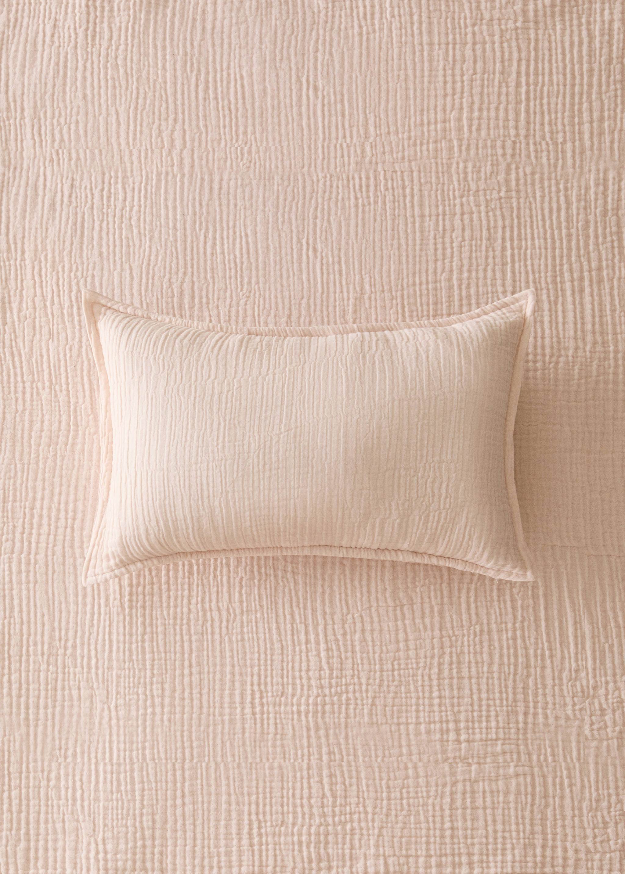 Housse de coussin enfant en gaze de coton teint en pièce, 30 x 40 cm - Plan général