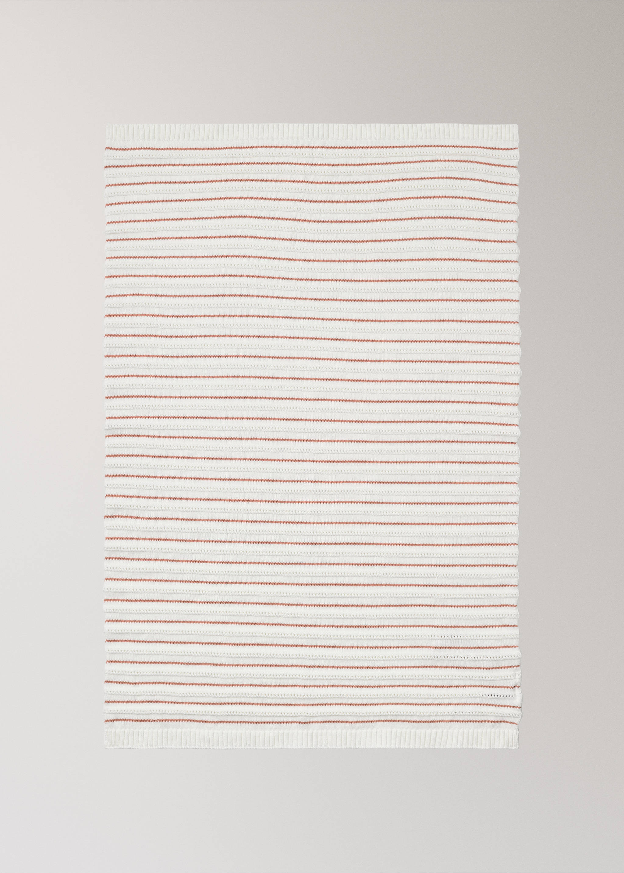 Manta infantil algodón rayas - Detalle del artículo 3, Caramelo. Ref: 27073339-00.