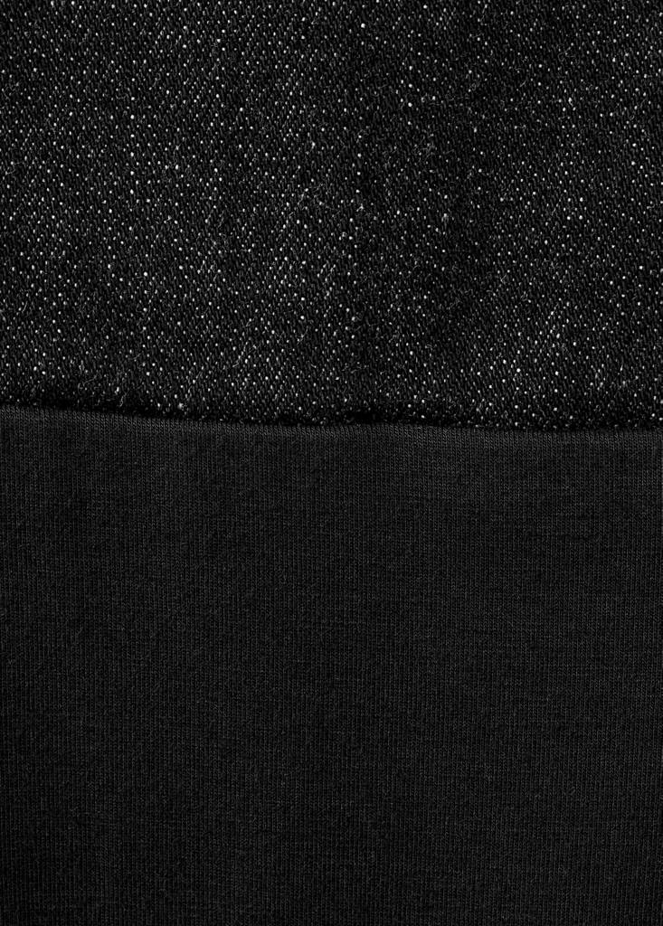 Fitted denim body — Black