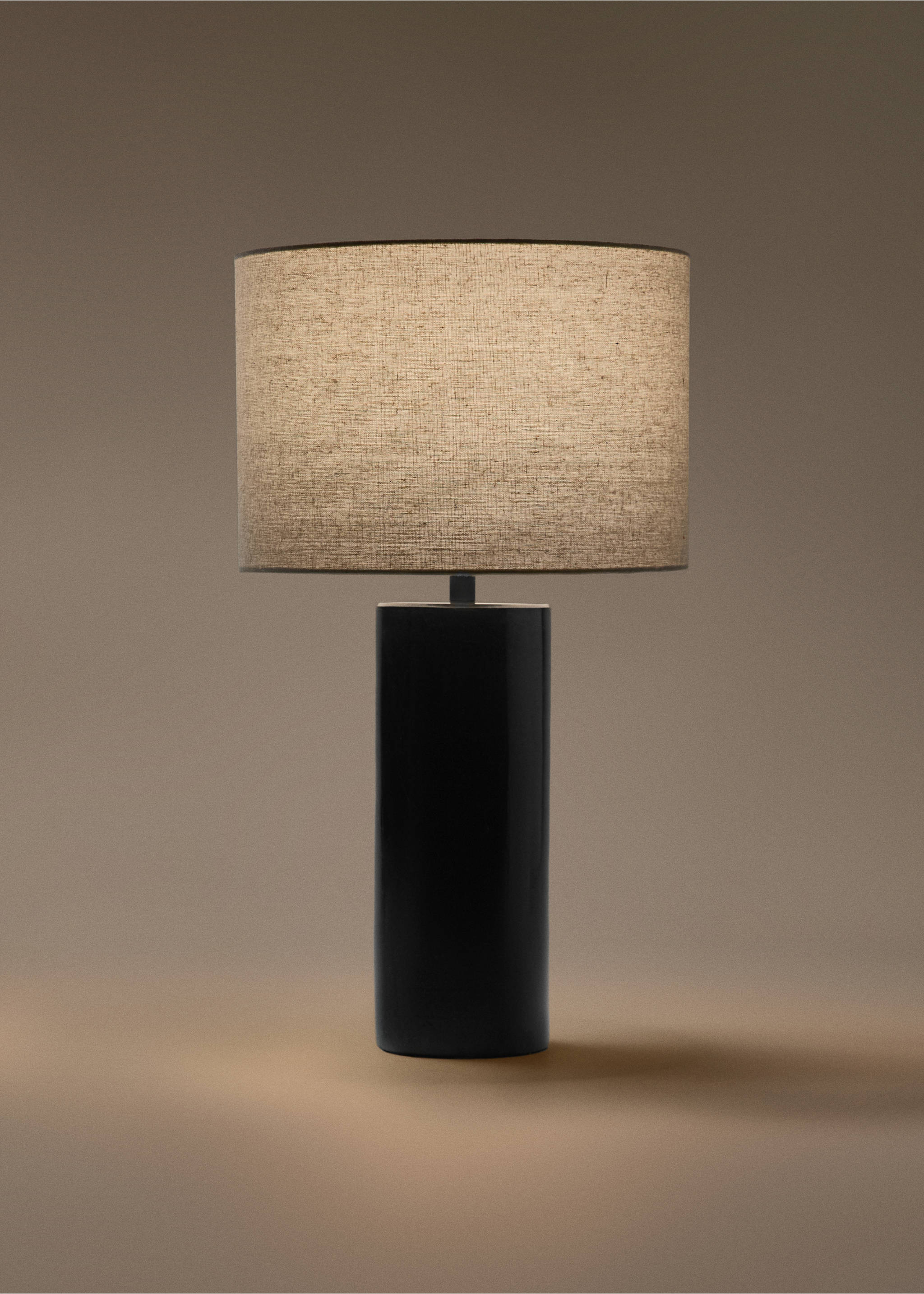 Mramorová lampa s podstavcem - Detail zboží 3, Černá. Ref: 27073342-00.