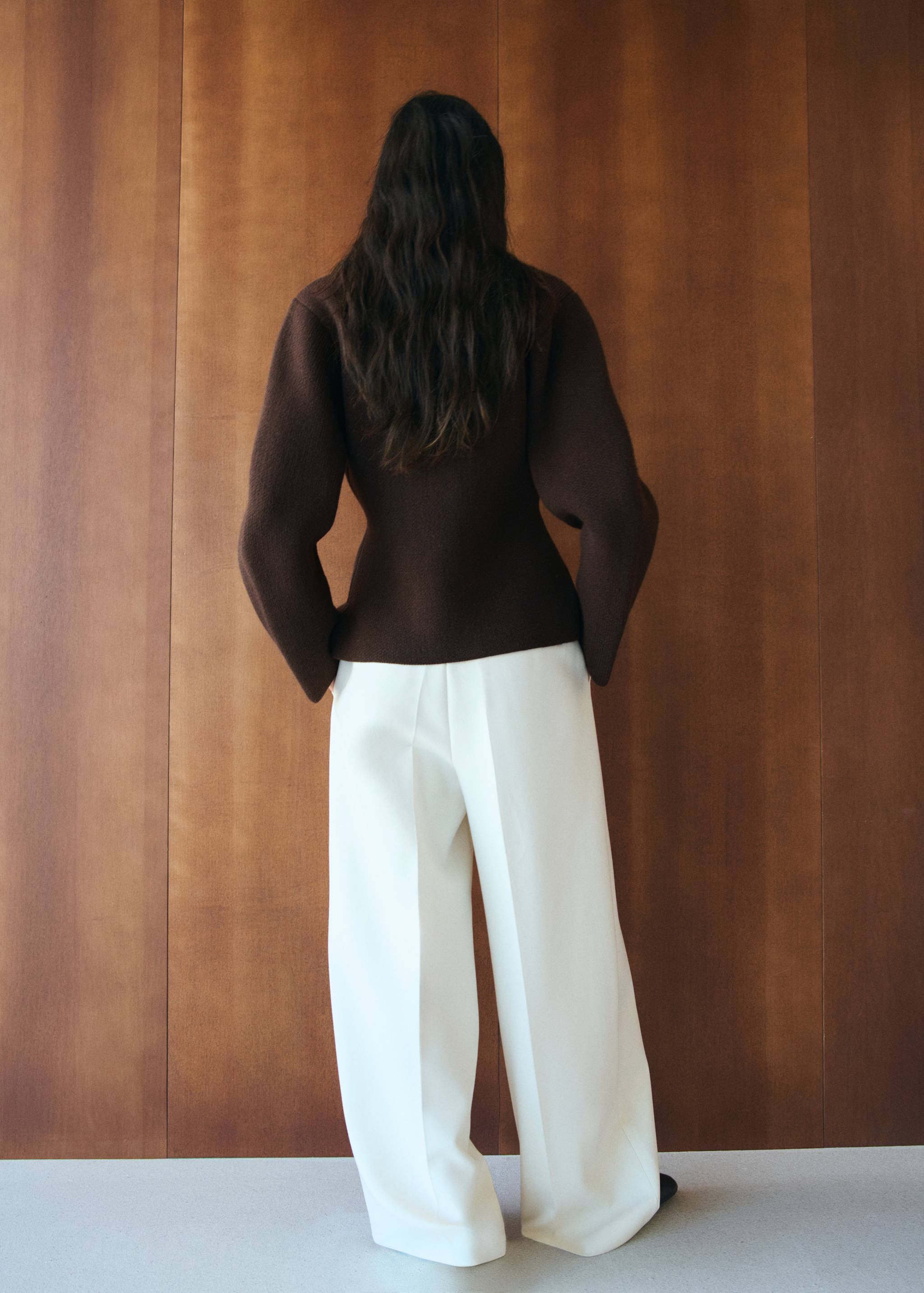 Knitted jacket with jewel buttons - Reverse of the article