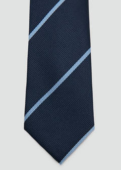 Striped tie — Navy 3