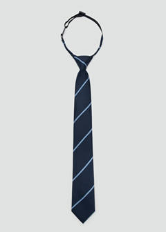 Striped tie — Navy 1