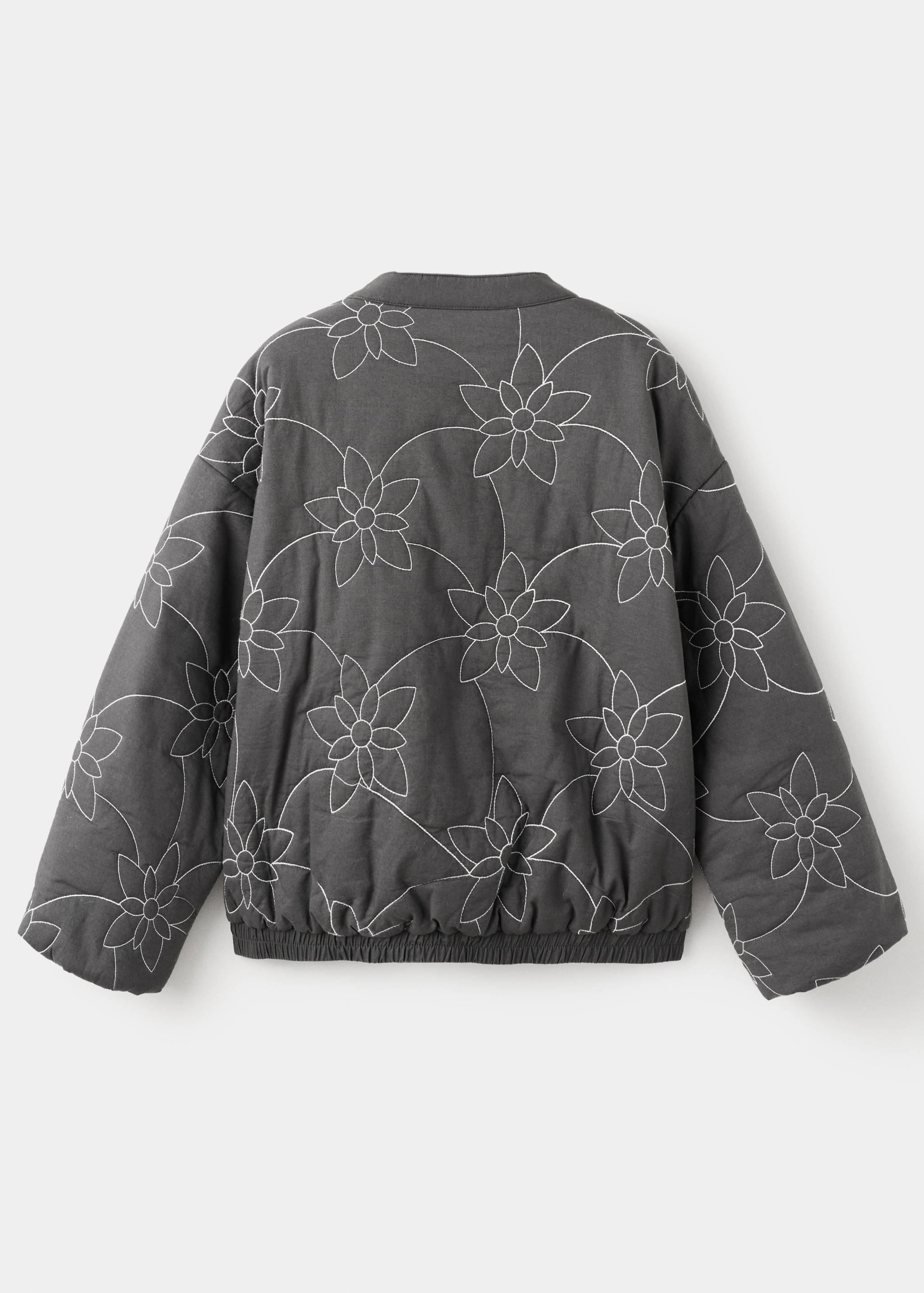 Стеганая куртка с вышивкой - Обратная сторона изделия