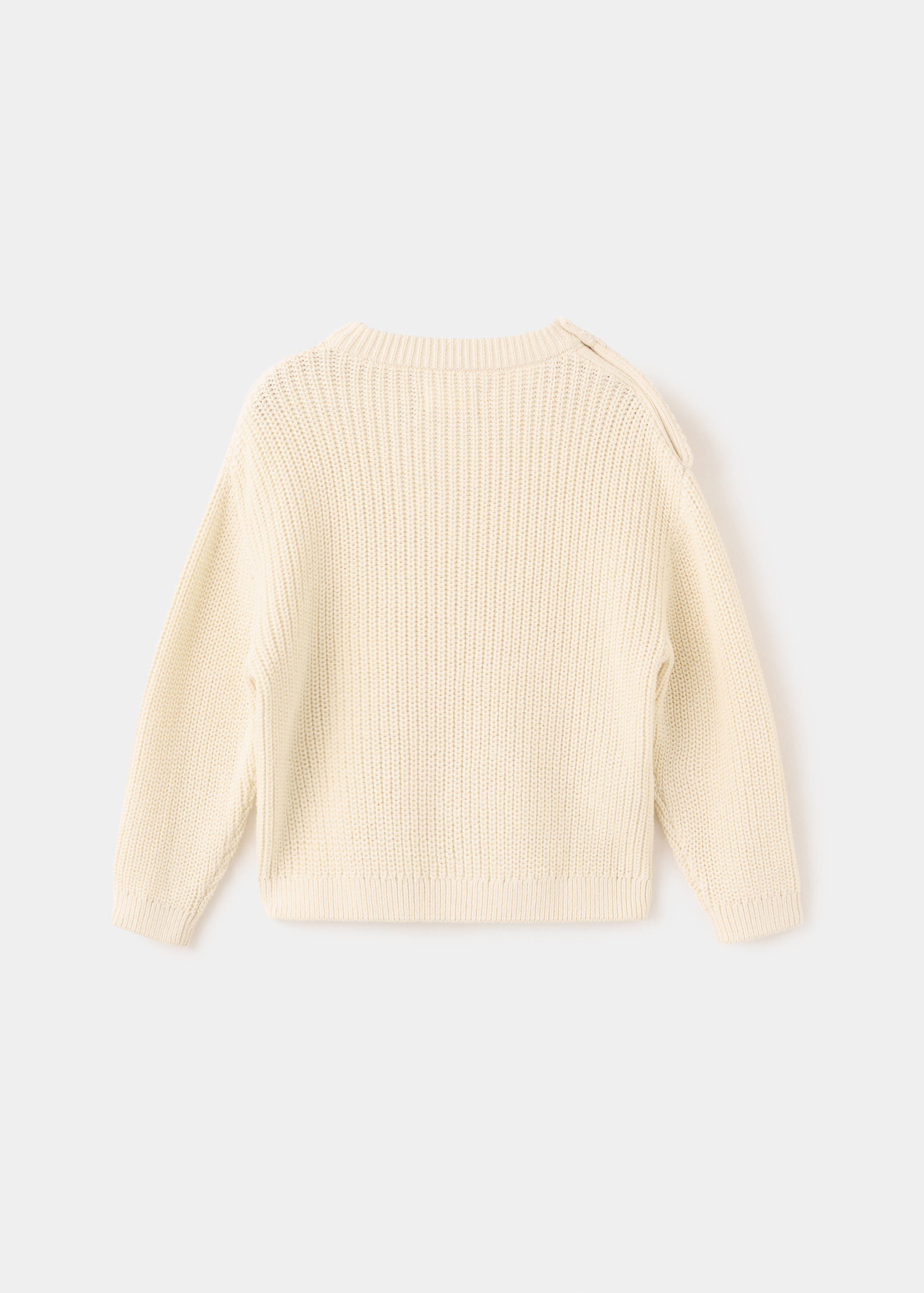 100% cotton knitted sweater - Reverse of the article