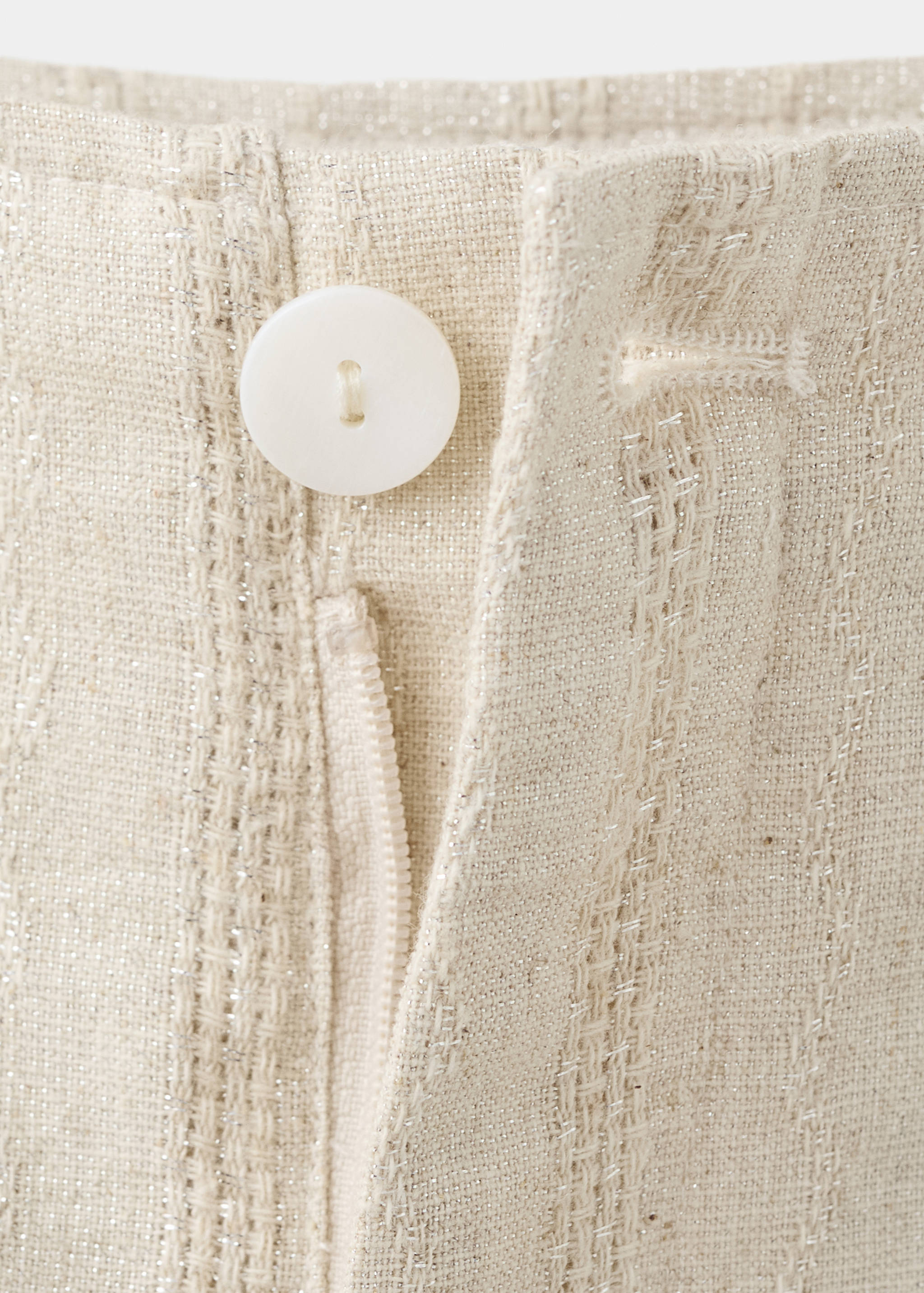 Embroidered wide leg trousers - Details of the article 8