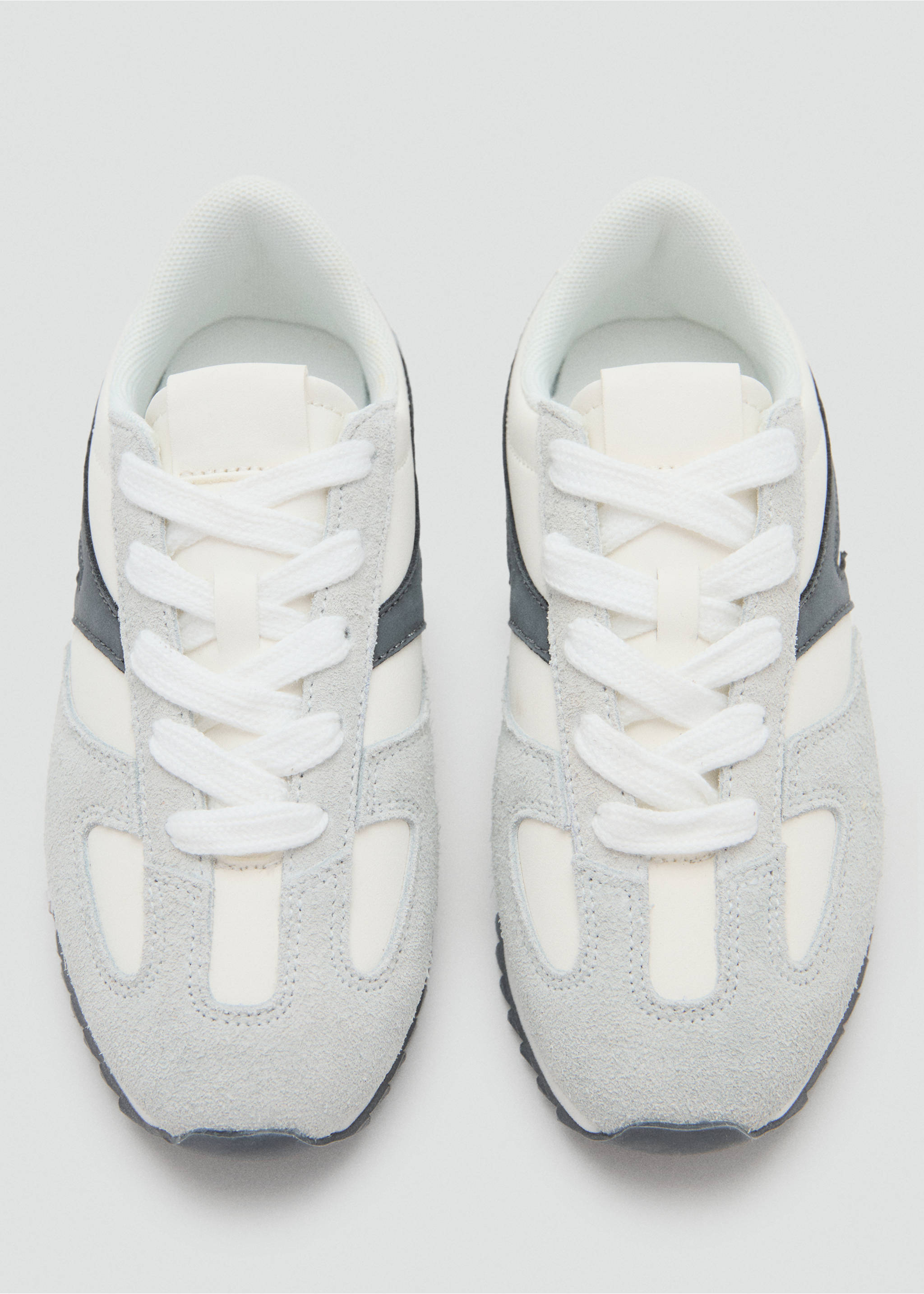 Deportivas combinadas piel - Detalle del artículo 1, Gris. Ref: 27073722-00.