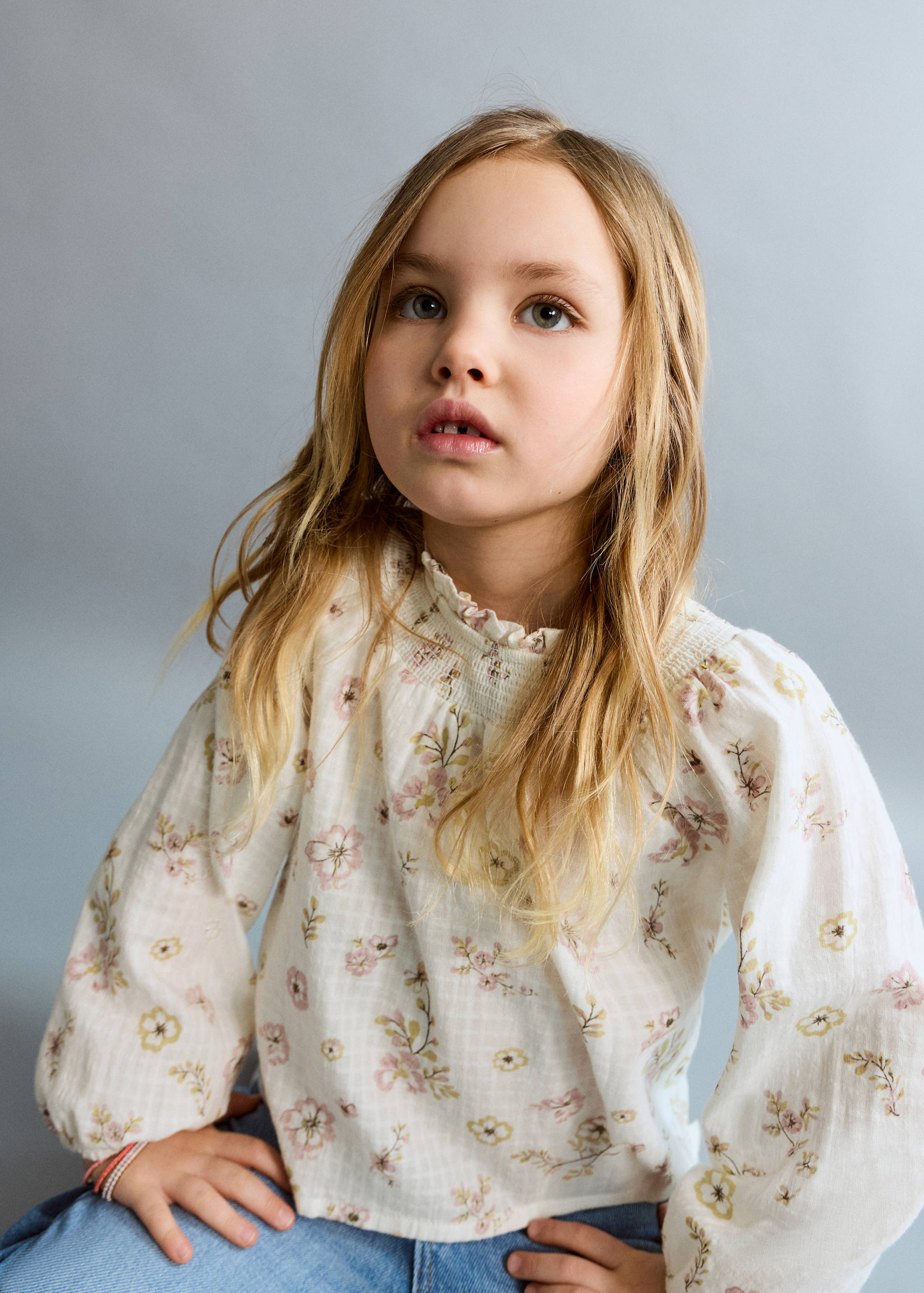 Blusa algodón estampado floral - Detalle del artículo 1