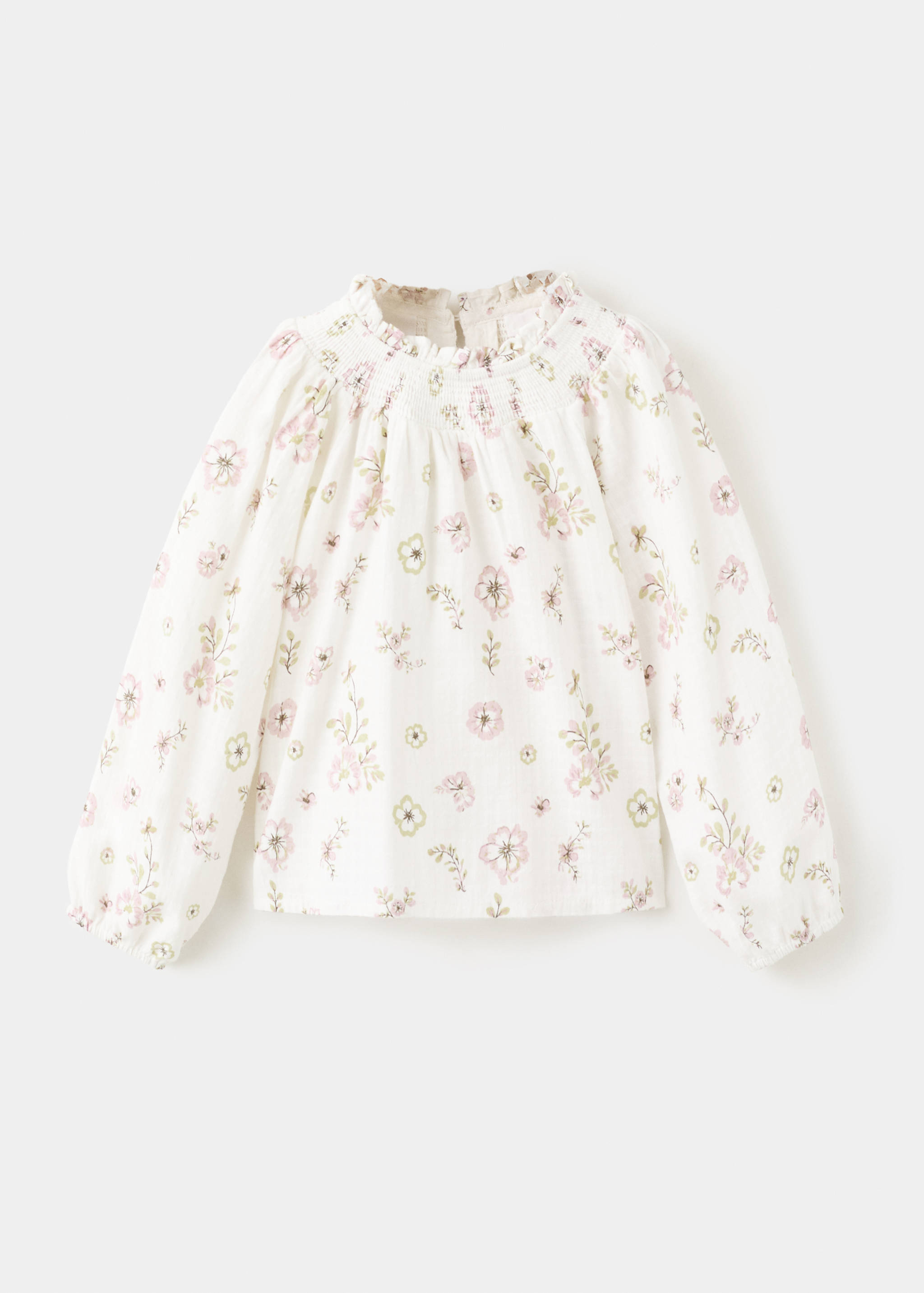 Blouse coton imprimé fleuri - Article sans modèle