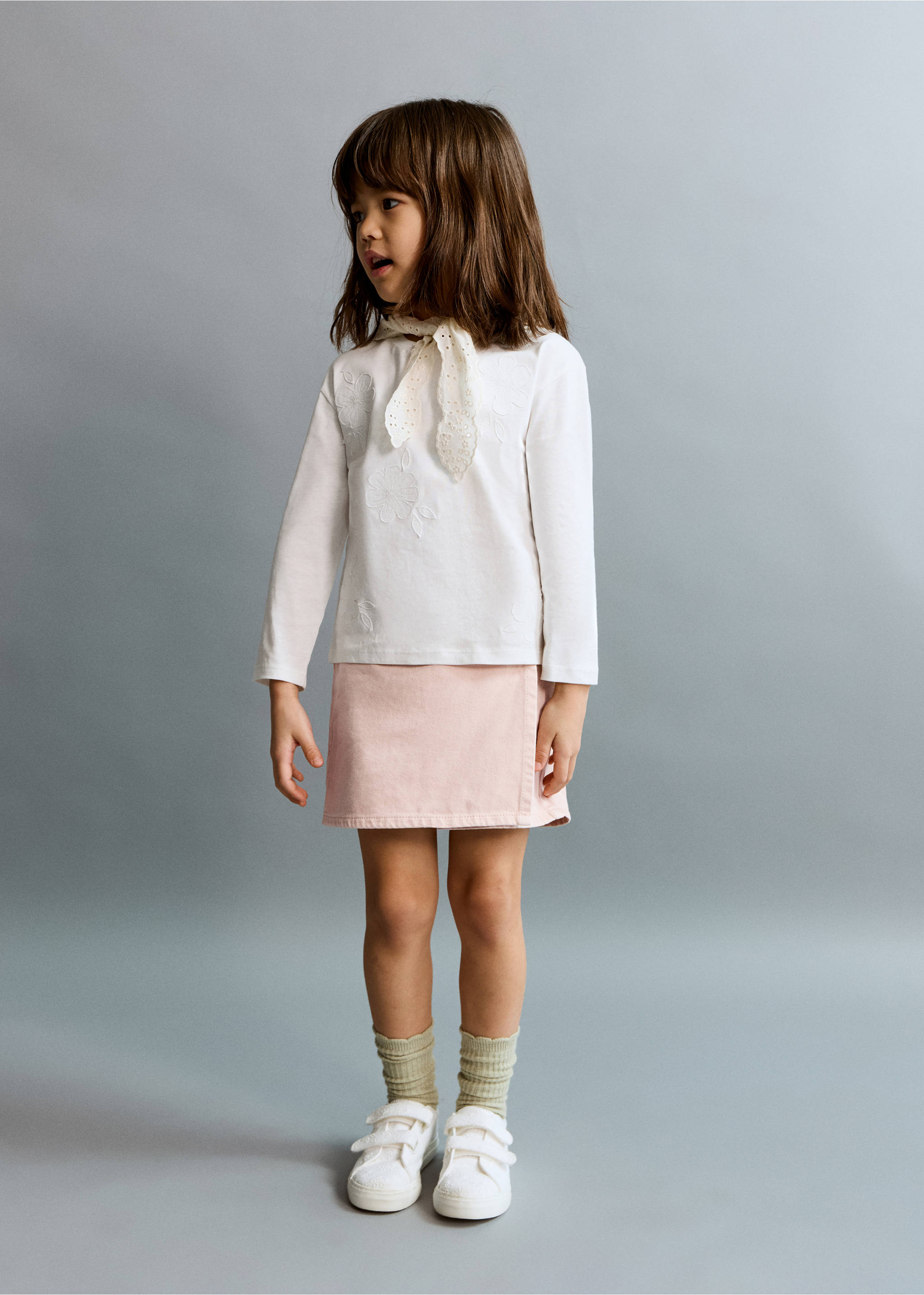 Denim skort - General plane, Pink. Ref: 27073725-00.