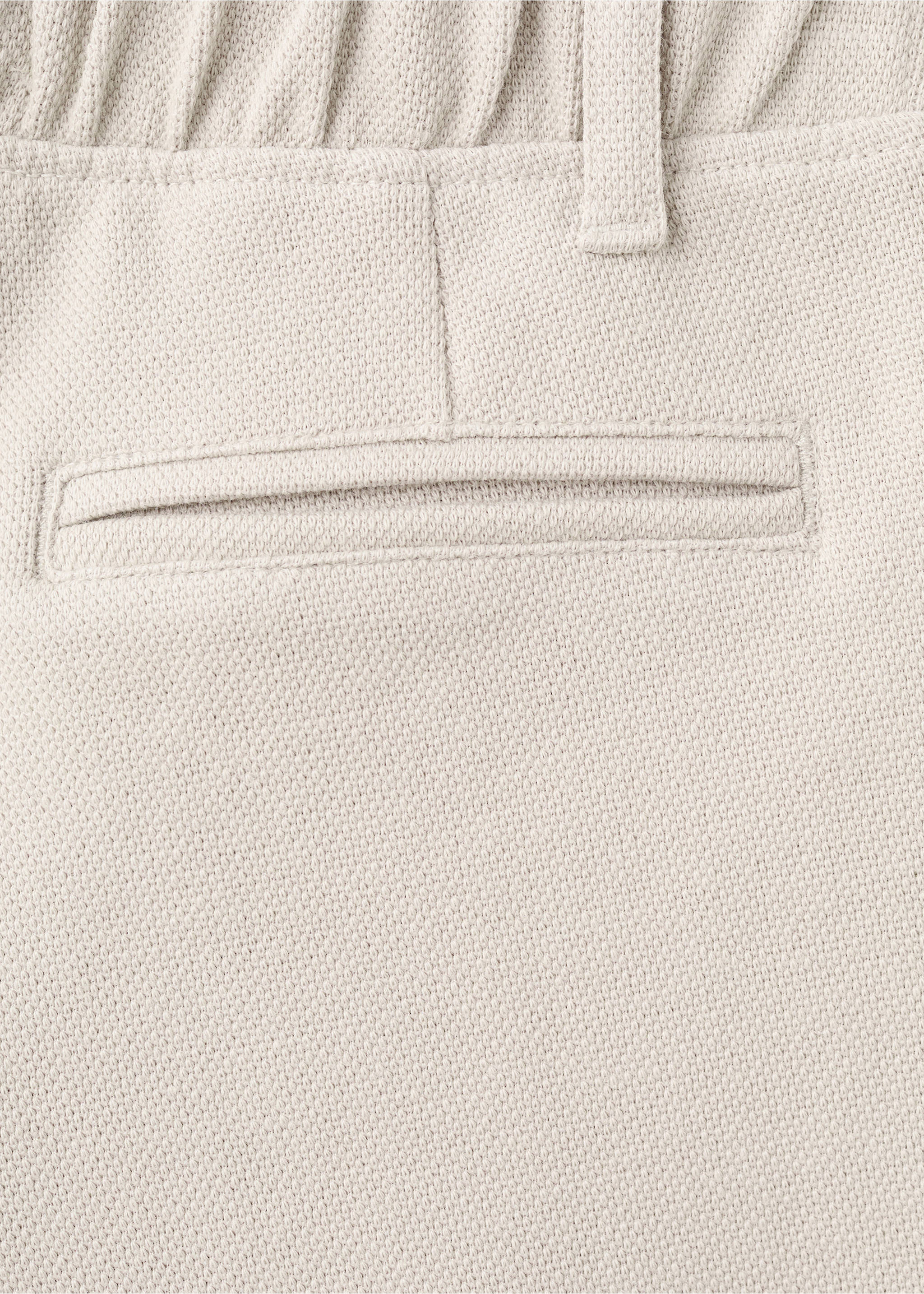 Cotton Bermuda shorts - Details of the article 0, Sand. Ref: 27073726-00.