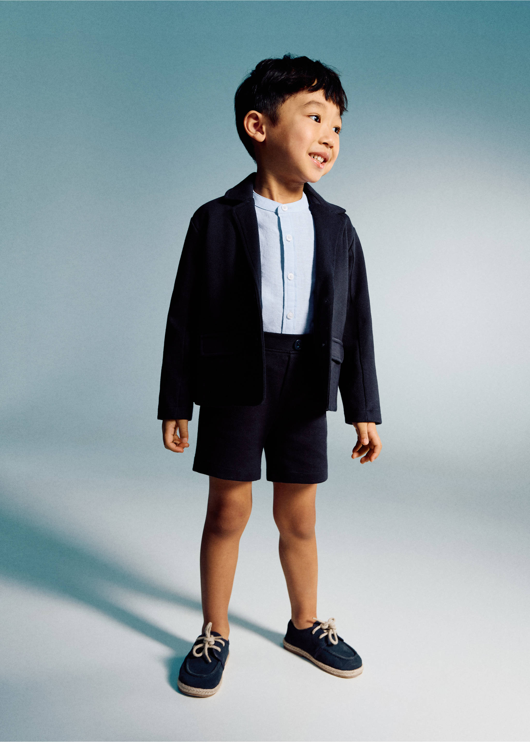 Cotton Bermuda shorts - General plane, Navy. Ref: 27073726-00.