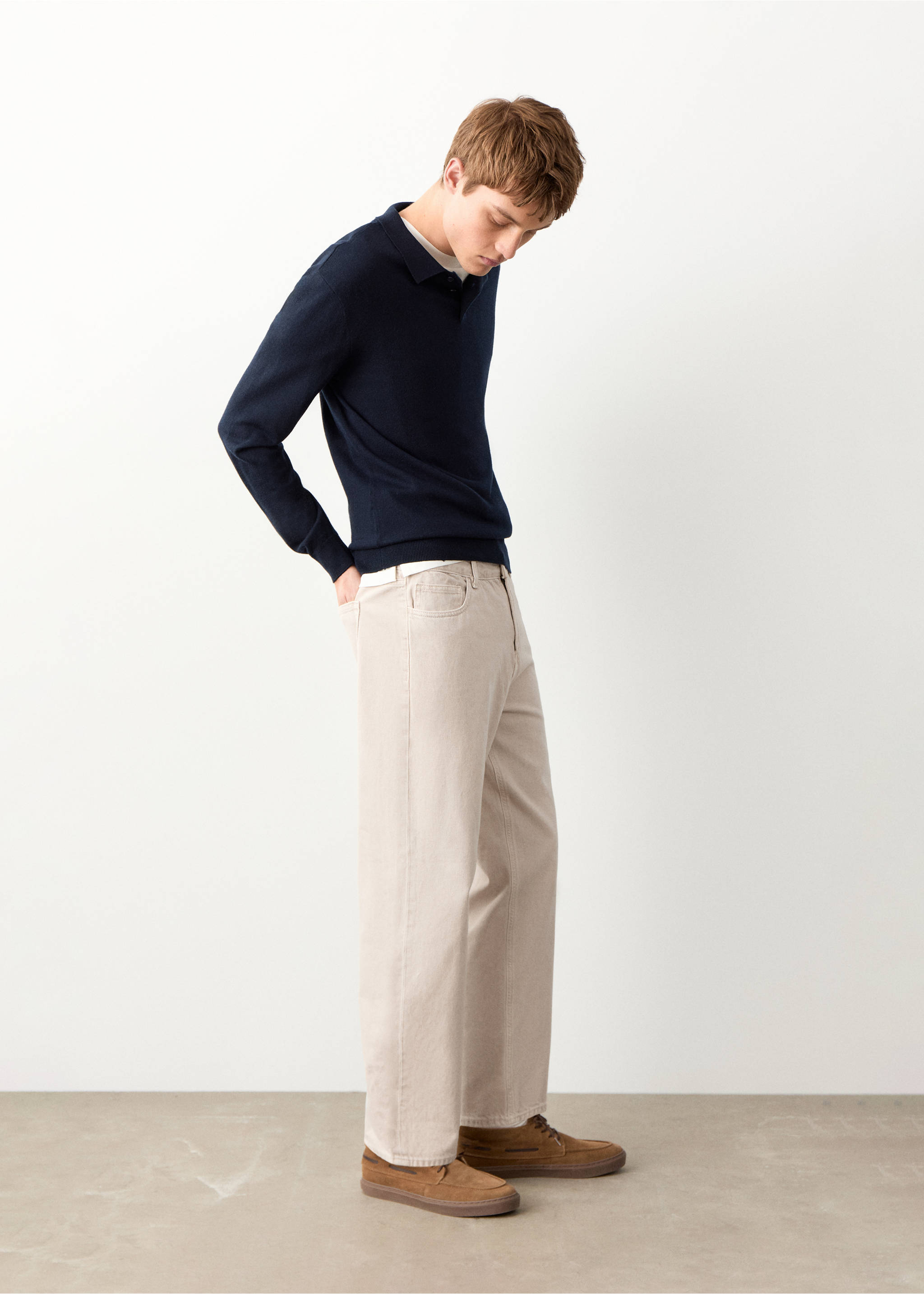 Relaxed fit jeans - Medium plane, Light/Pastel Grey. Ref: 27073728-00.