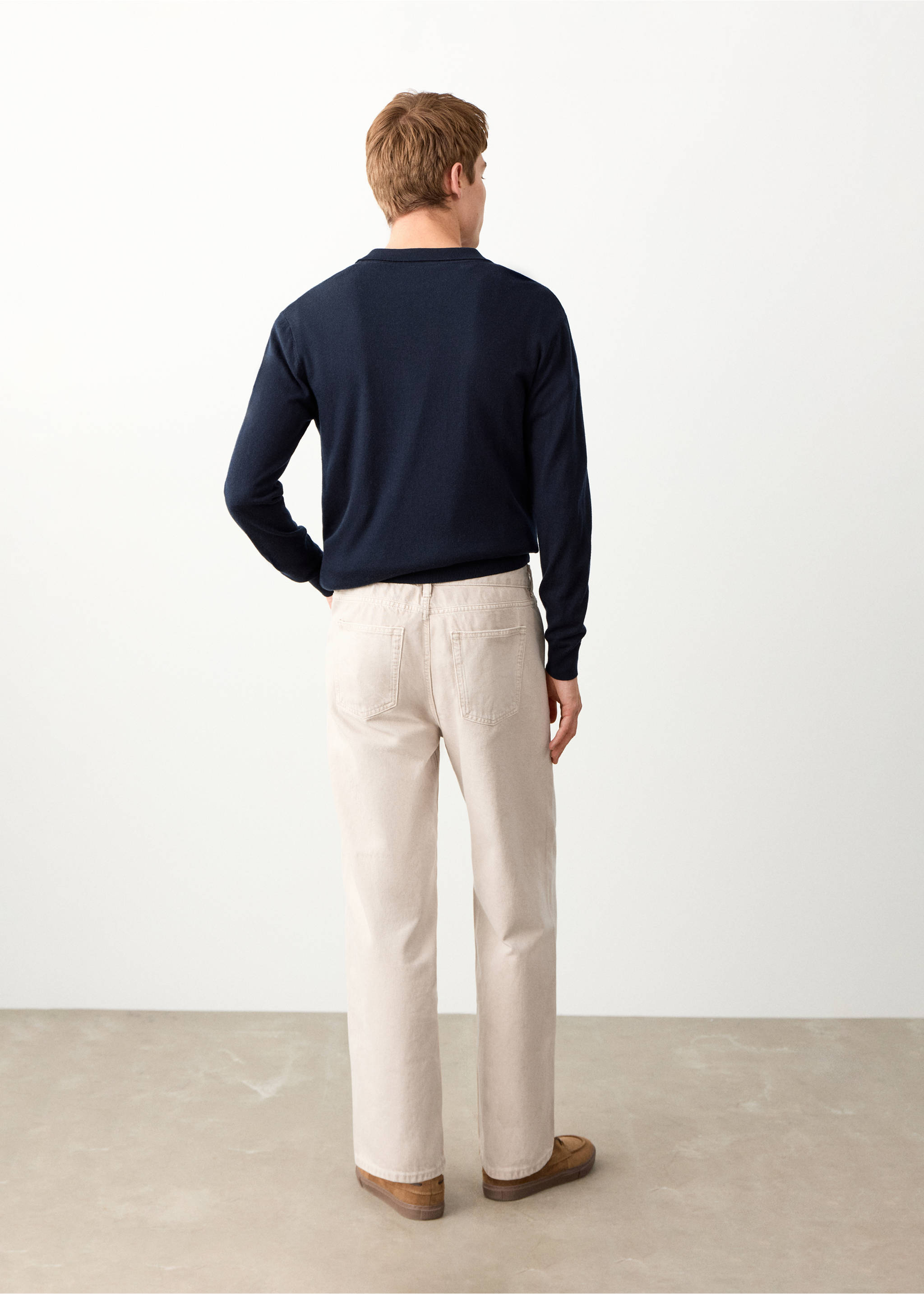 Relaxed fit jeans - Reverse of the article, Light/Pastel Grey. Ref: 27073728-00.