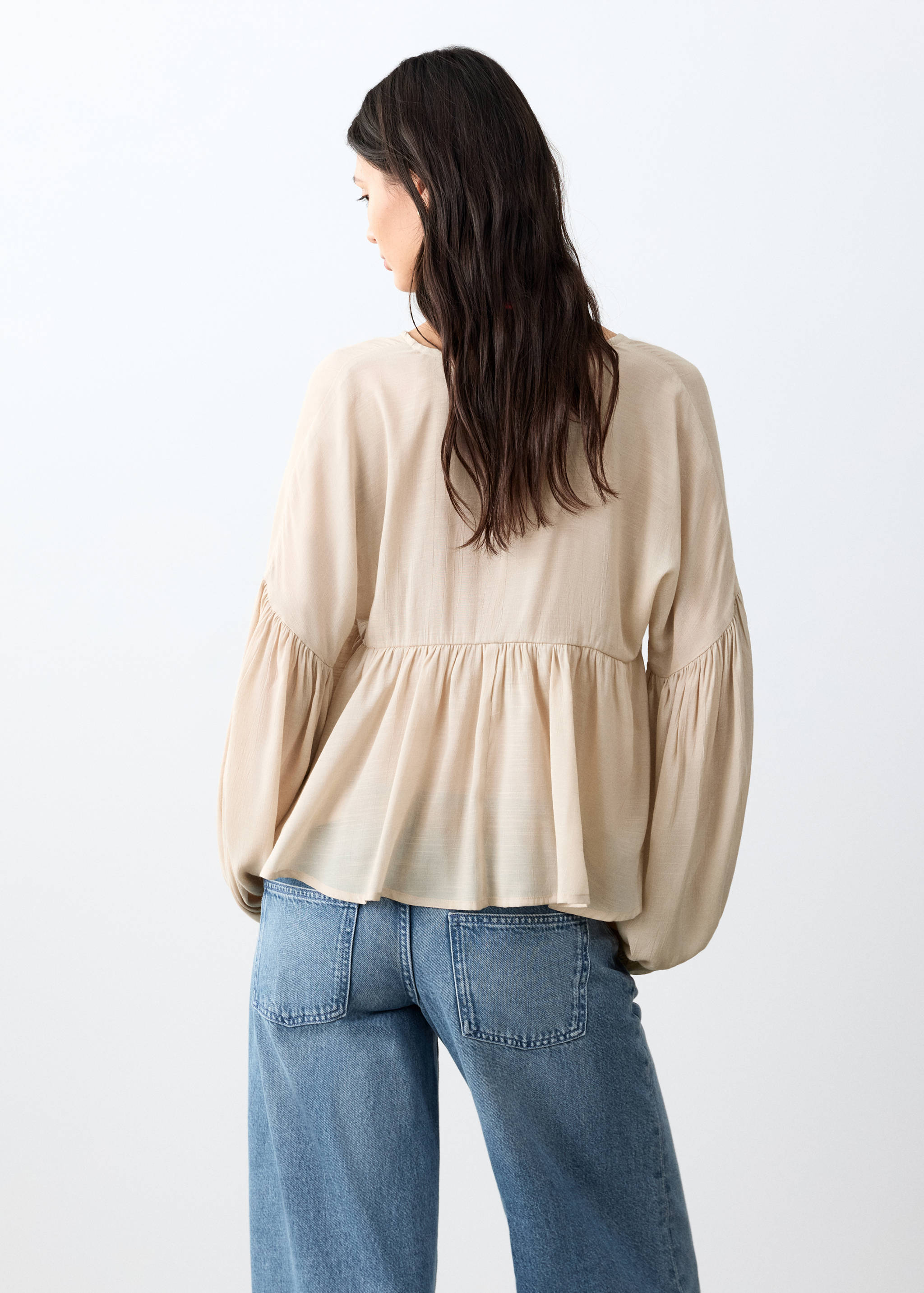 Bead detail blouse - Reverse of the article