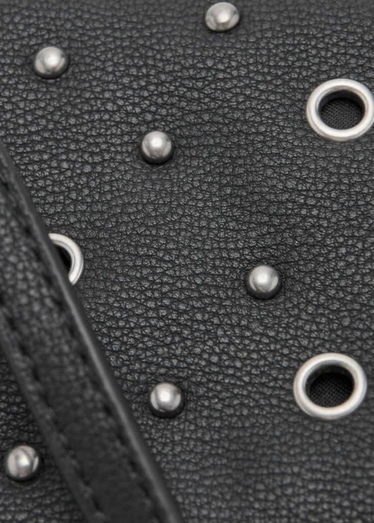Studded clutch bag — Black