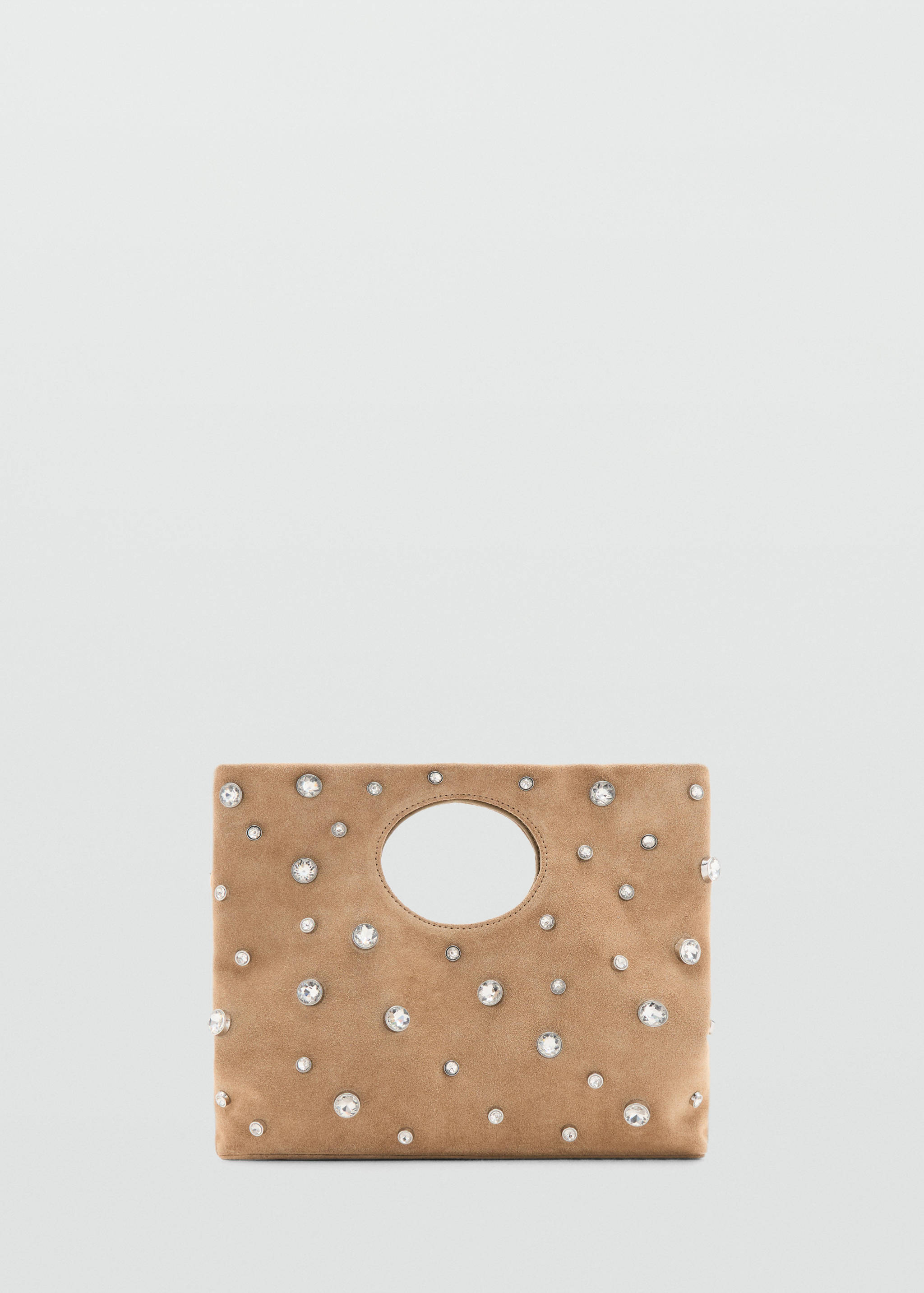 Suede studded handbag - Article without model