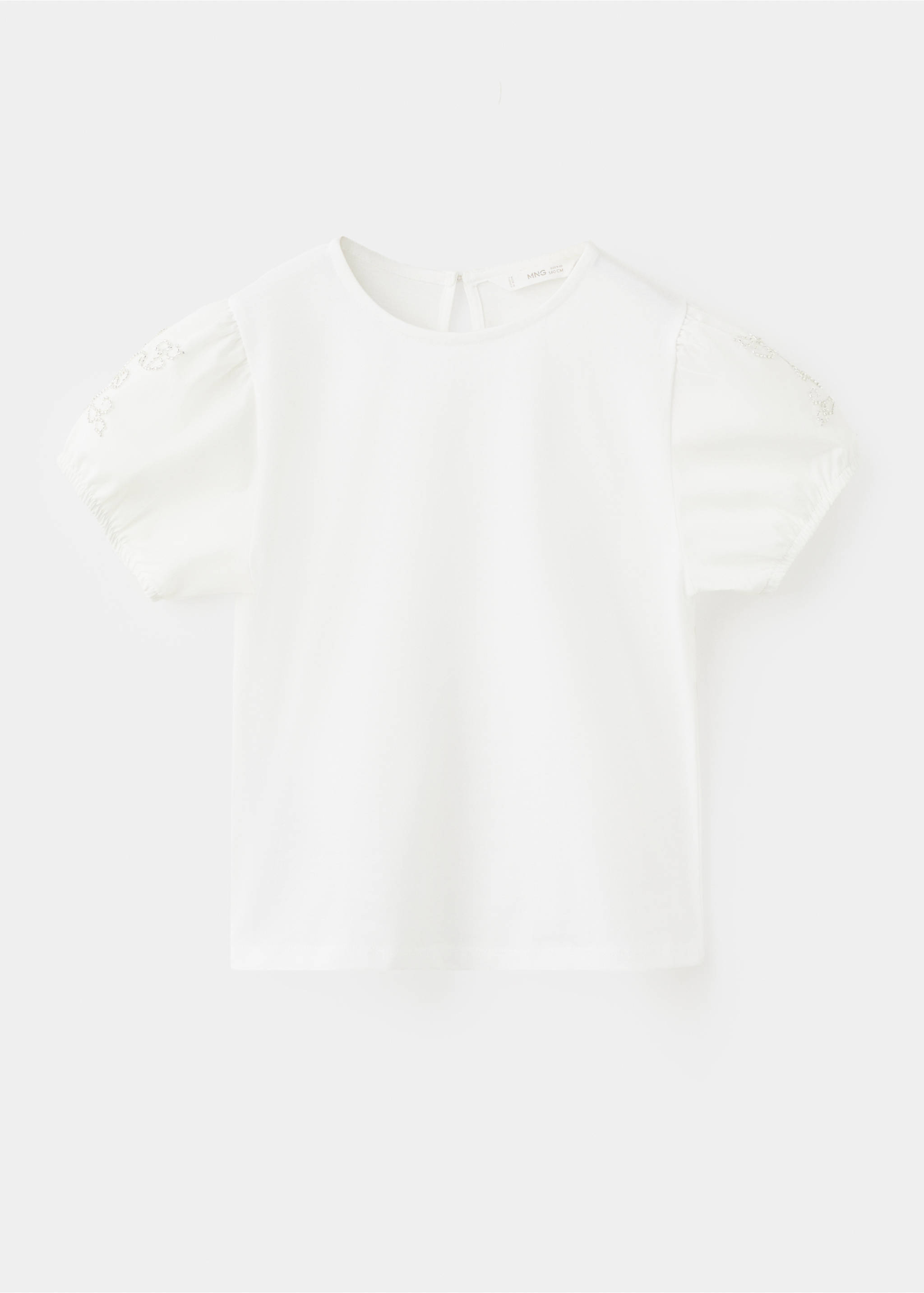 Strass cotton t-shirt - Article without model, Off White. Ref: 27074043-00.