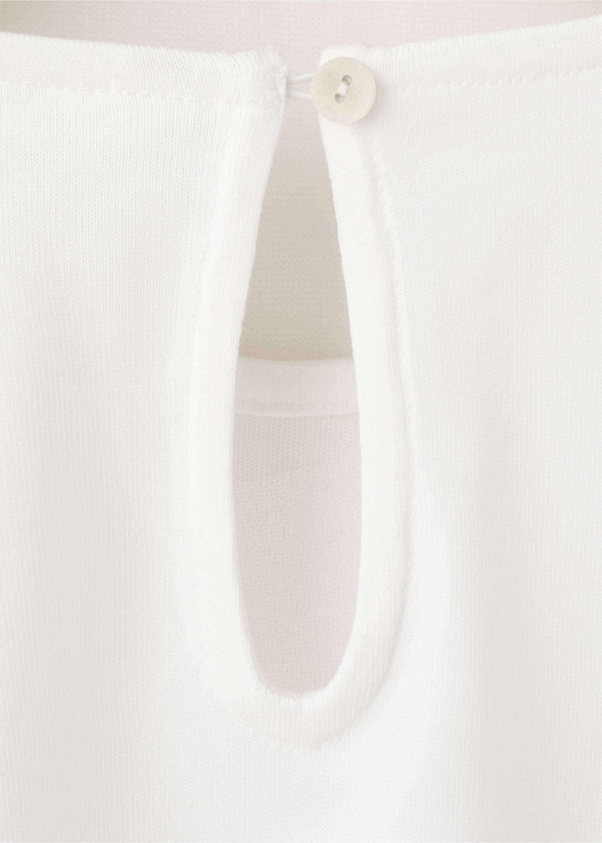 Strass cotton t-shirt - Details of the article 0, Off White. Ref: 27074043-00.
