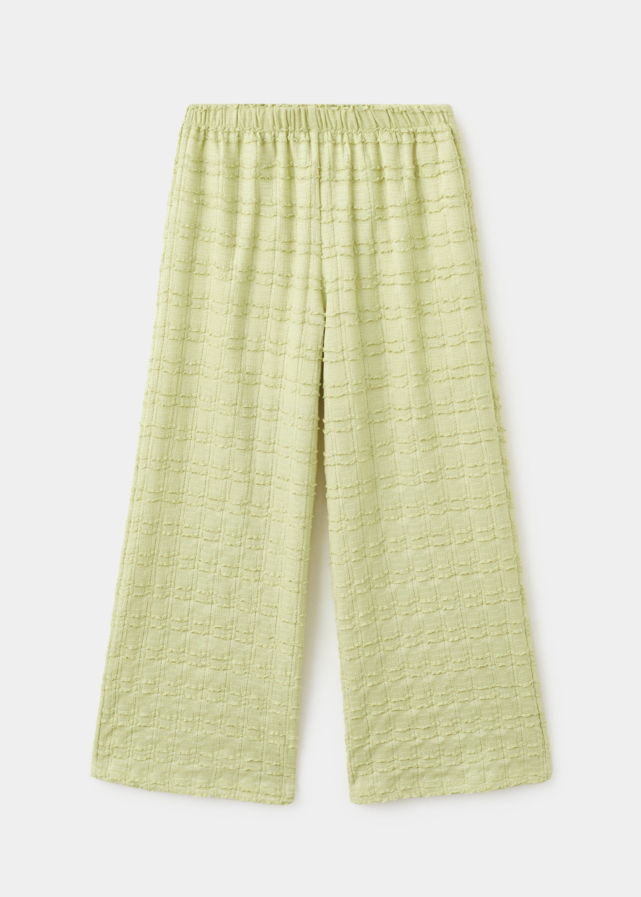 Textured flowy trousers - Article without model